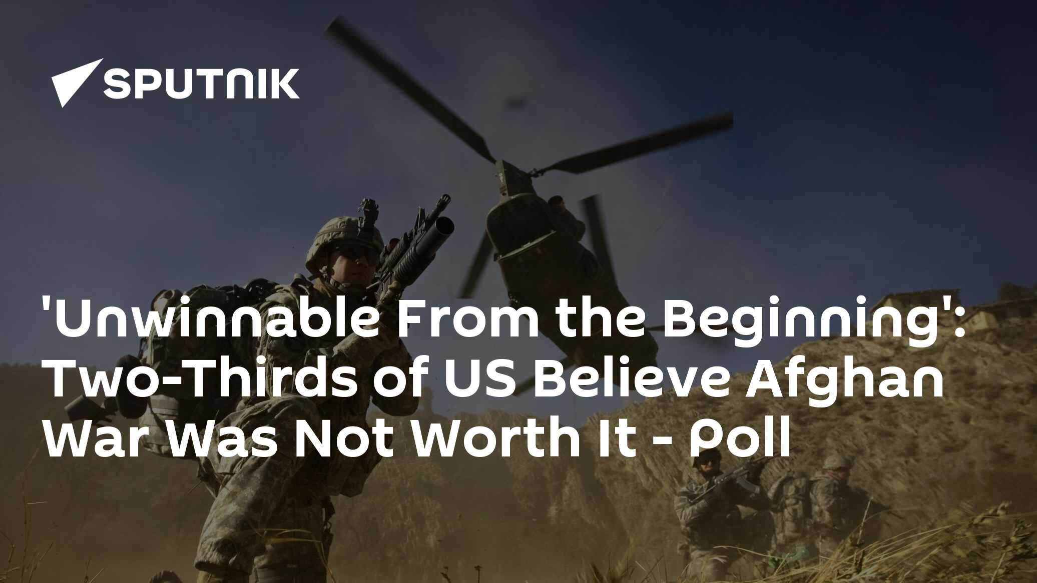 Two-Thirds of US Believe Afghan War Was Not Worth It - Vimarsana News