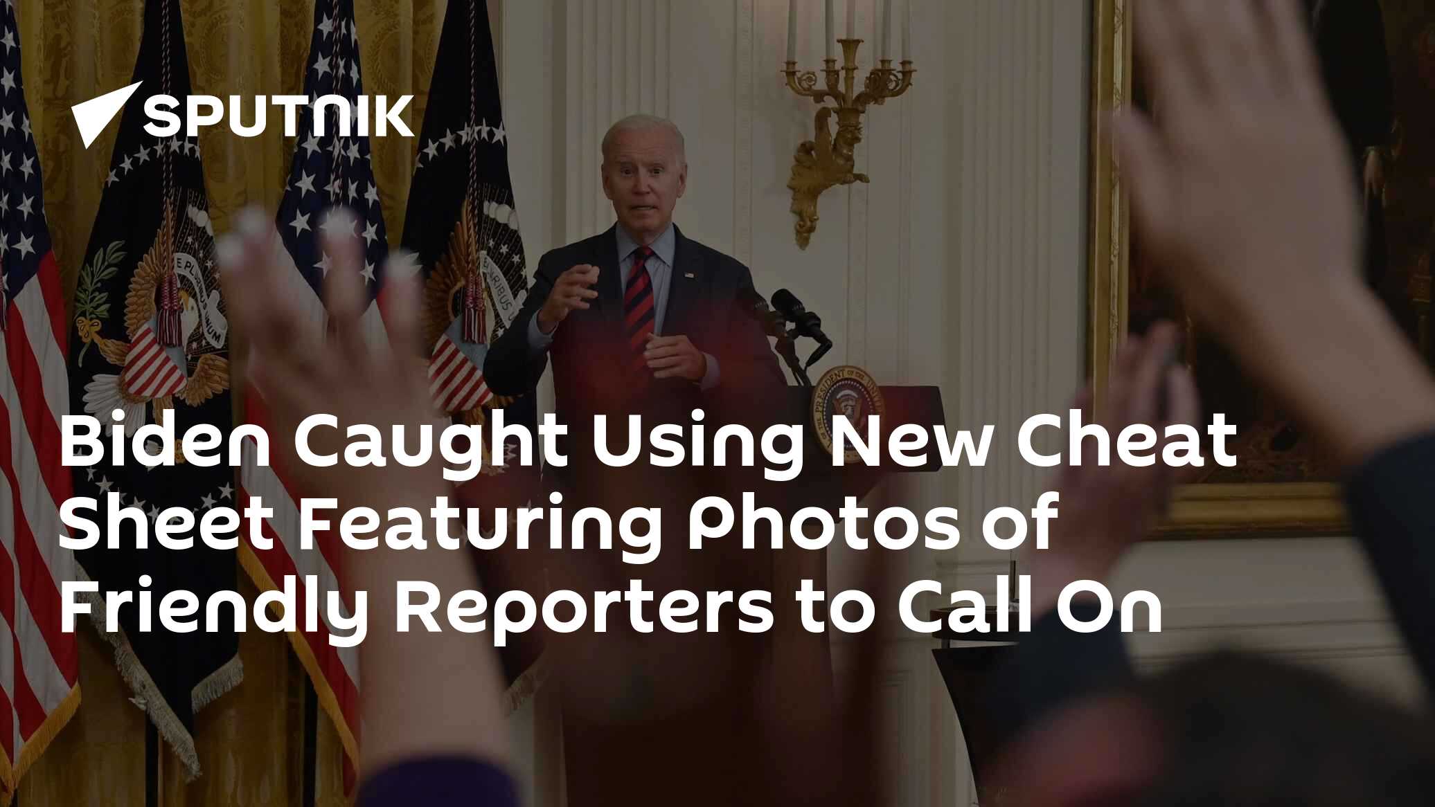 Biden Caught Using New Cheat Sheet Featuring Photos of Friendly Reporters to Call On - Vimarsana News