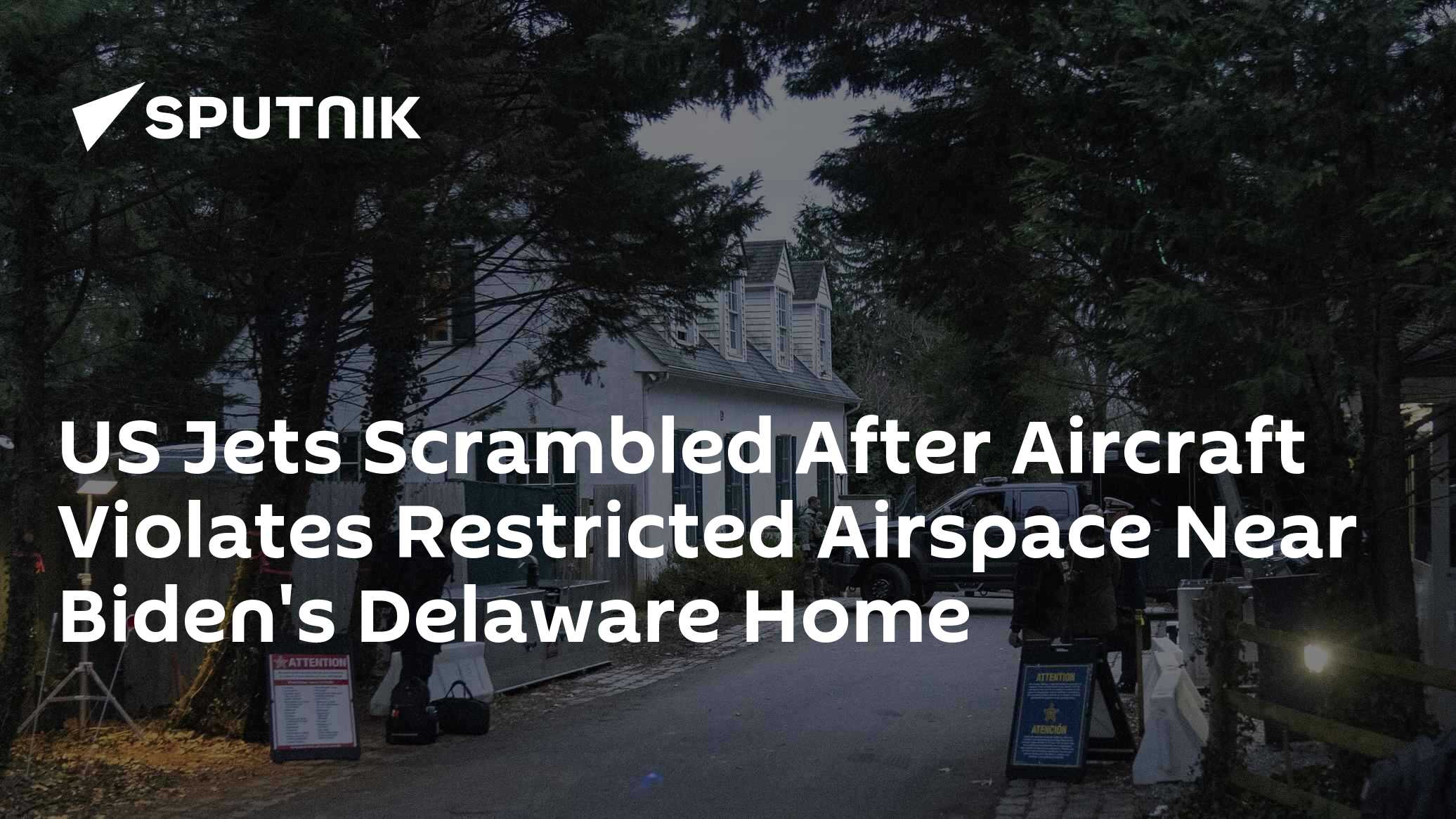 US Jets Scrambled After Aircraft Violates Airspace Near Biden's Delaware Home - Vimarsana News