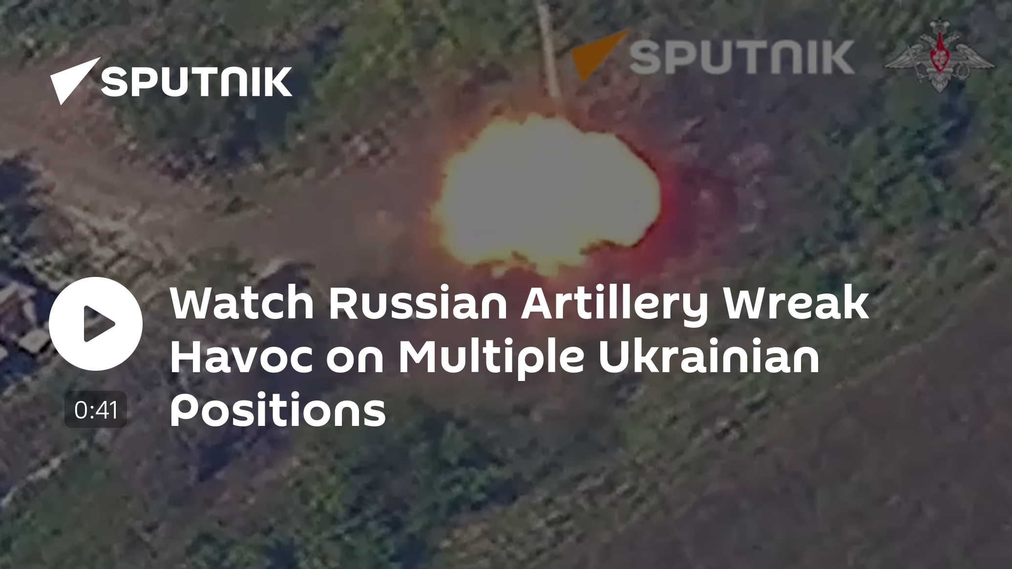 Watch Russian Artillery Wreak Havoc on Multiple Ukrainian Positions - Vimarsana News