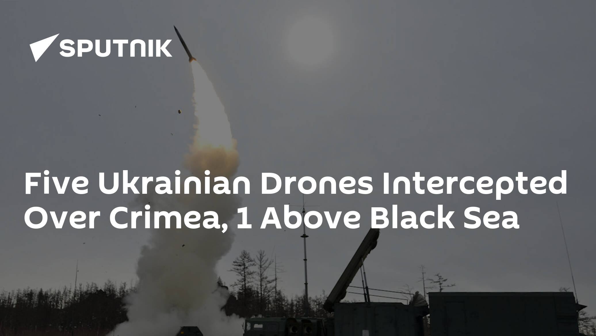 Five Ukrainian Drones Intercepted Over Crimea, 1 Above Black Sea