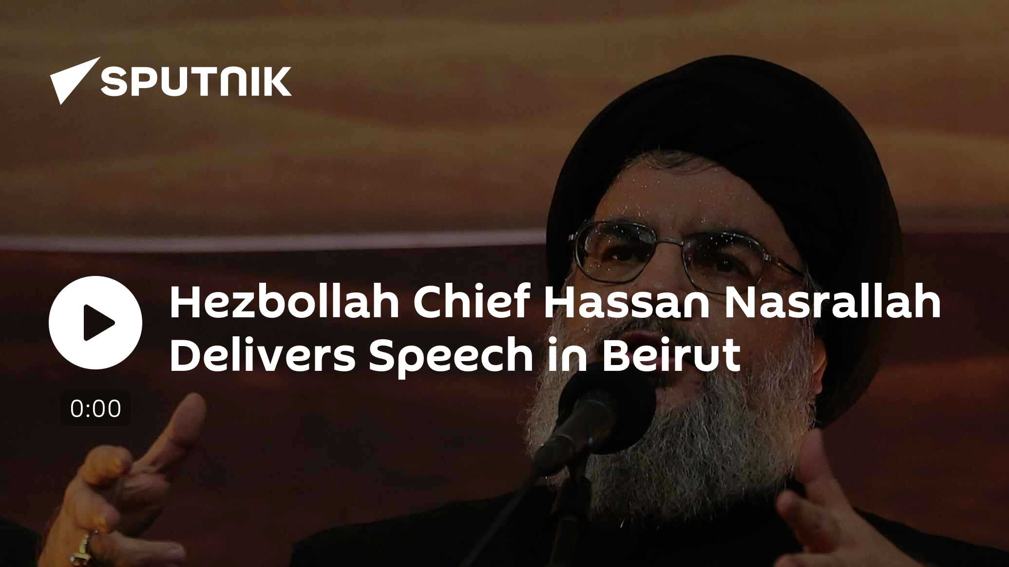 Hezbollah Chief Hassan Nasrallah Delivers Speech In Beirut