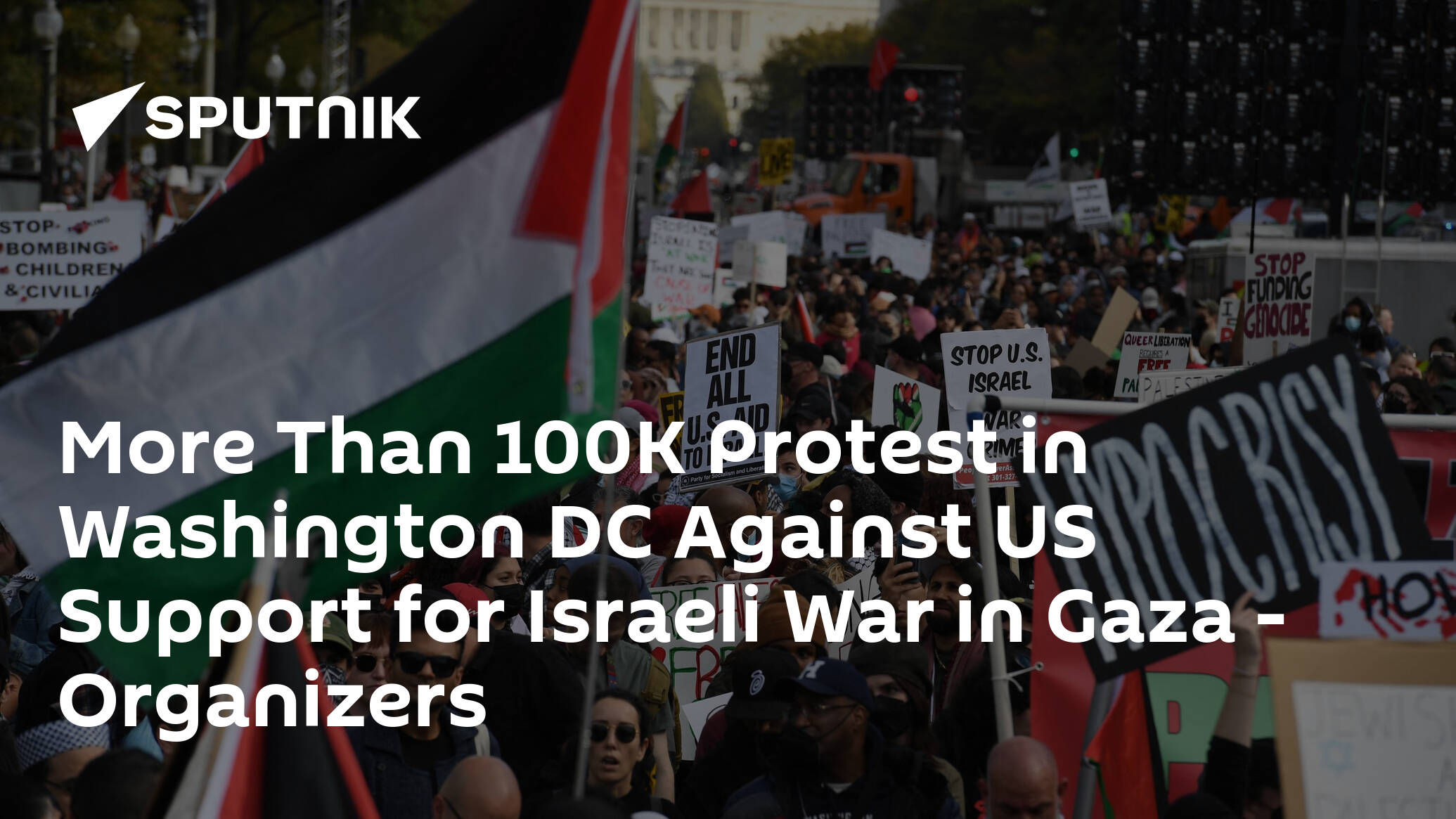 Thousands Protest in Washington Against US Support for Israeli War in Gaza