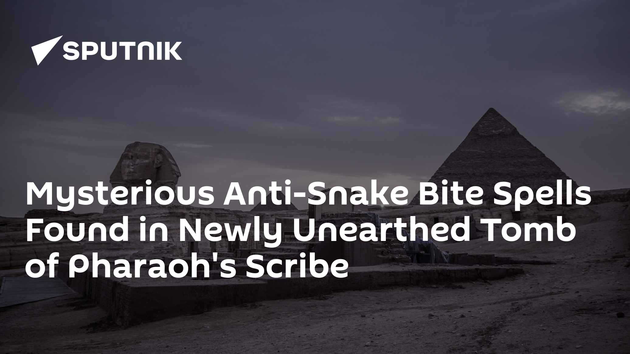 Mysterious Anti-Snake Bite Spells Found in Newly Unearthed Tomb of Pharaoh's Scribe - Vimarsana News