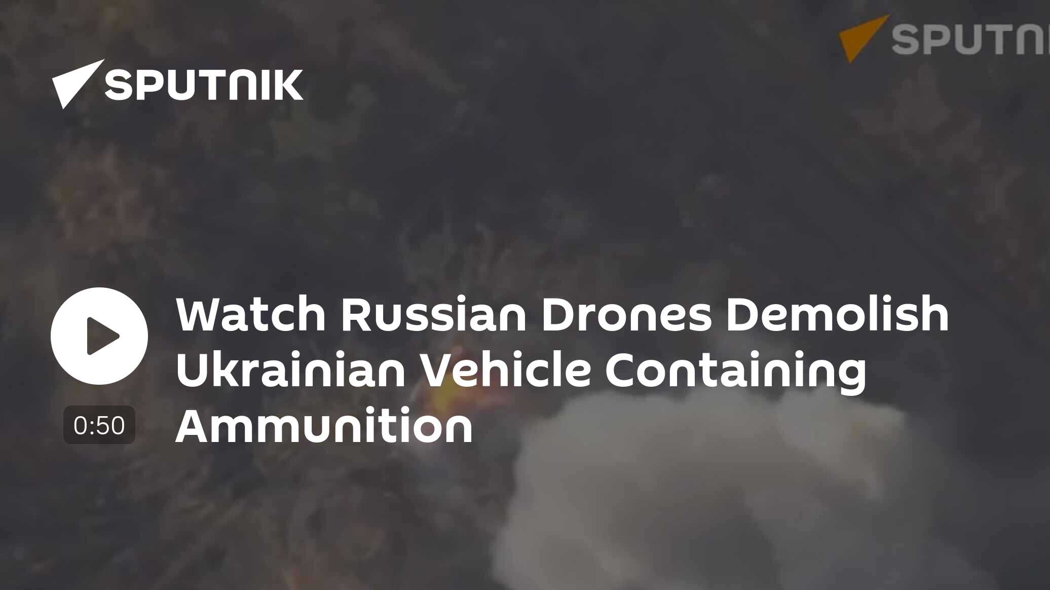 Watch Russian Drones Demolish Ukrainian Vehicle With Ammunition