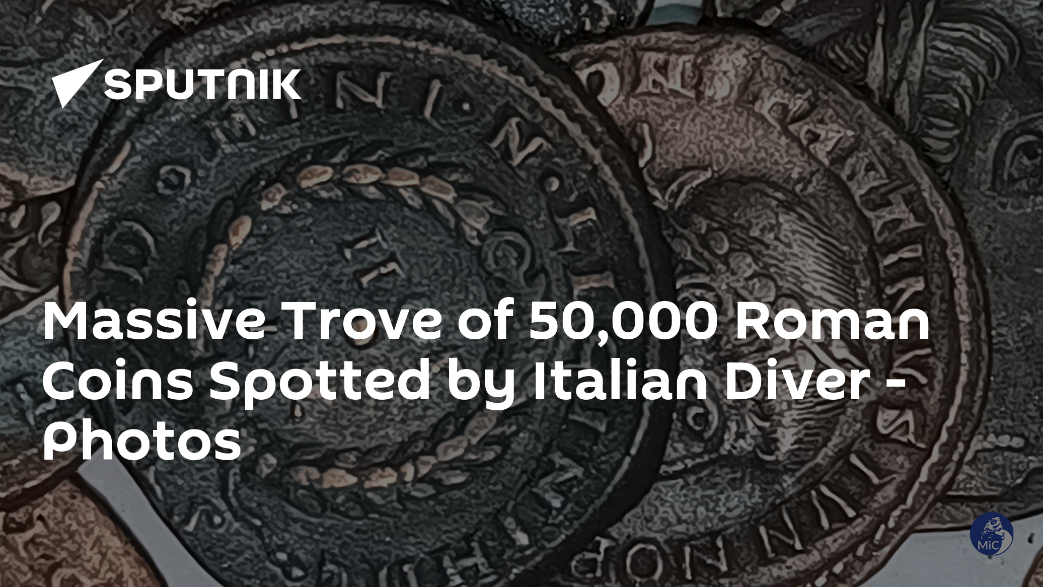 Photos: Italian Diver Spots Massive Trove of 50,000 Roman Coins - Vimarsana News