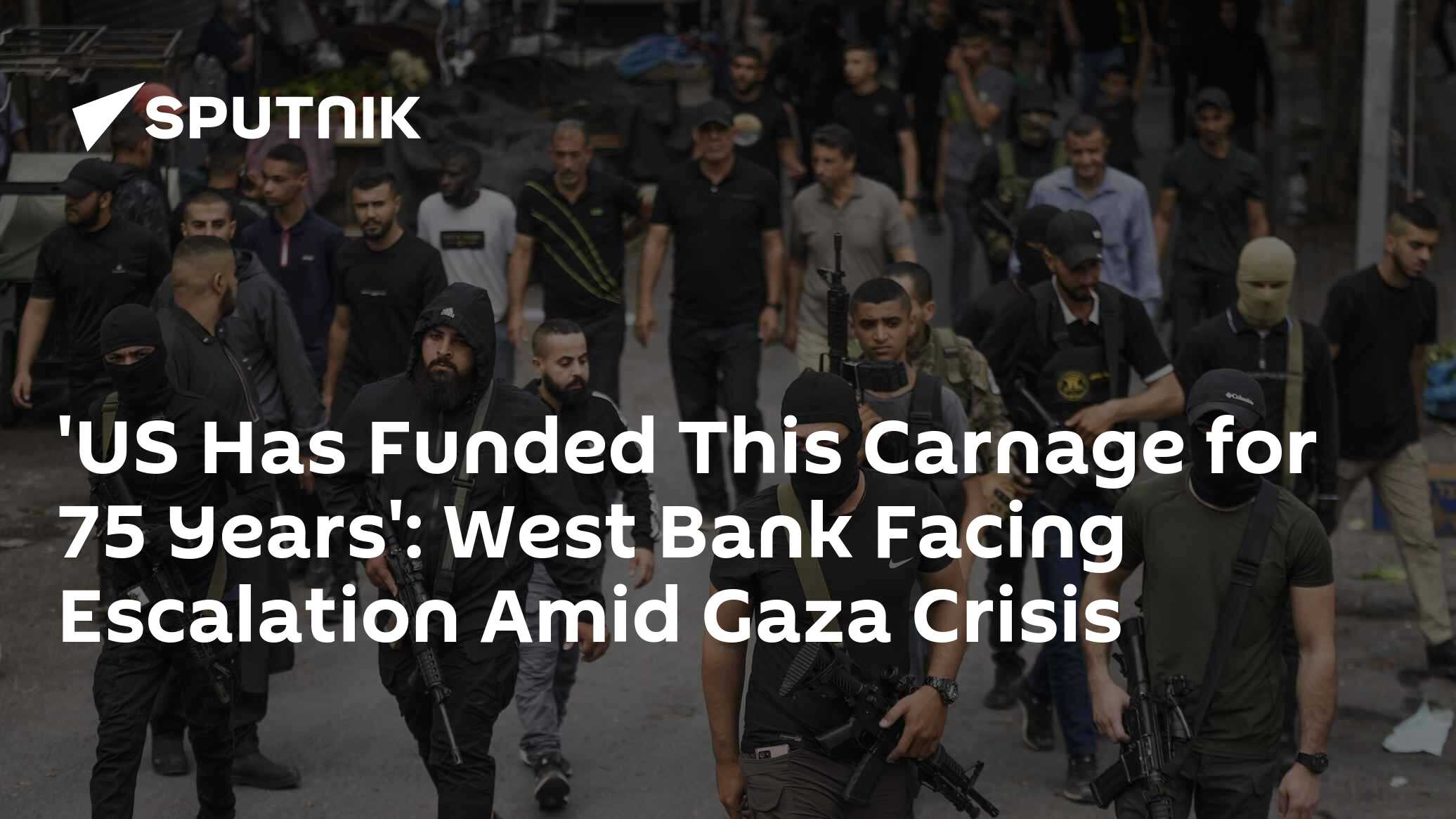 'US Has Funded This Carnage for 75 Years': The West Bank Facing Escalation - Vimarsana News