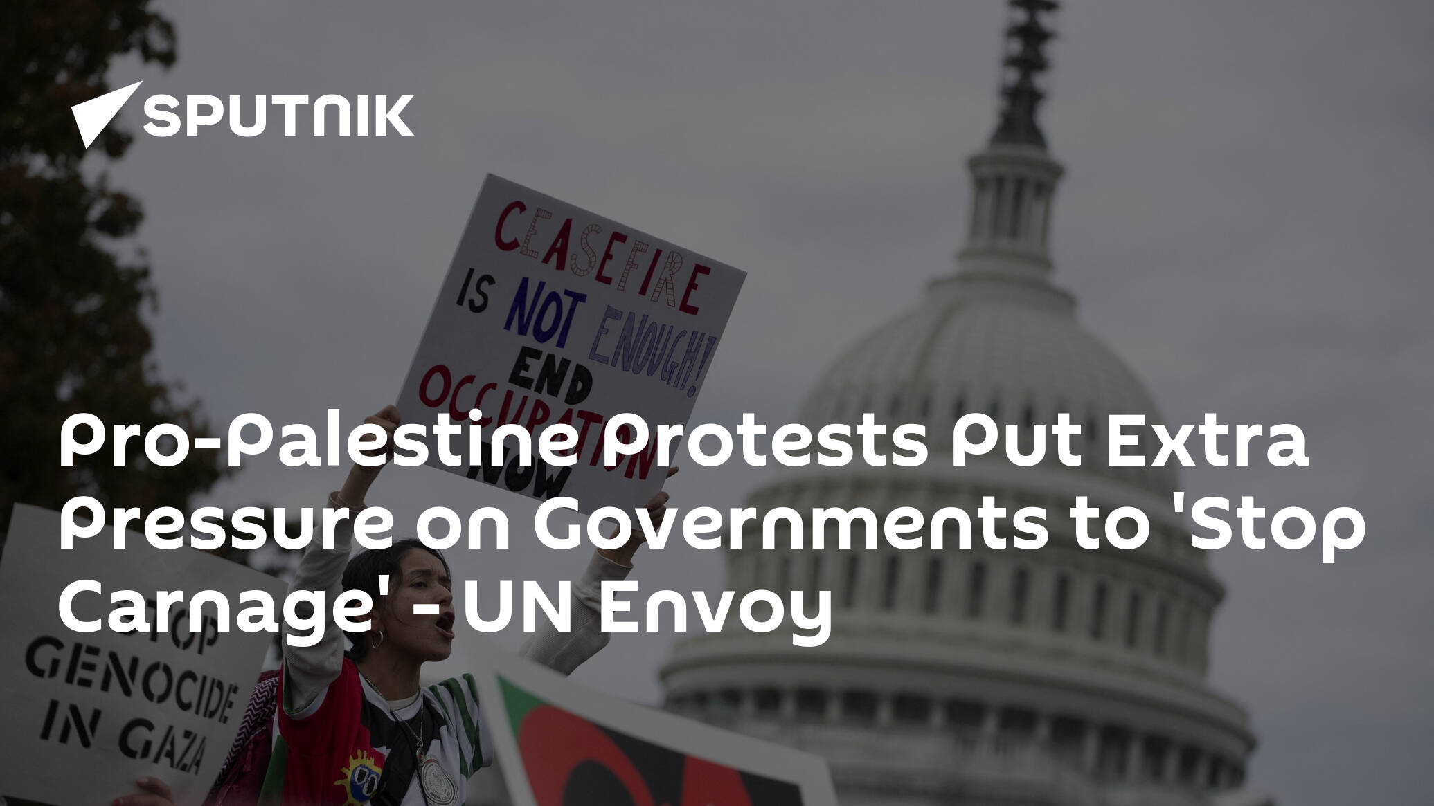 Pro-Palestine Protests Put Extra Pressure on Governments to 'Stop Carnage' – UN Envoy