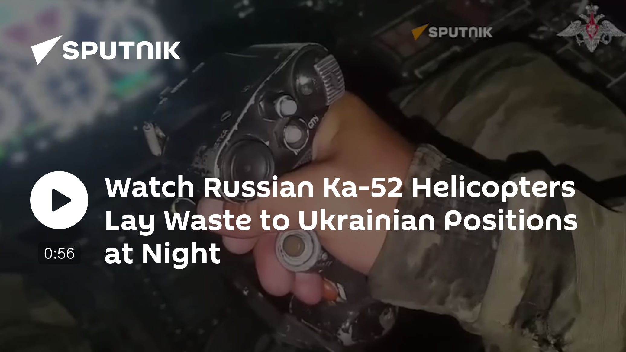 Watch Russian Ka-52 Helicopter Laying Waste to Ukrainian Positions Under Night Veil - Vimarsana News