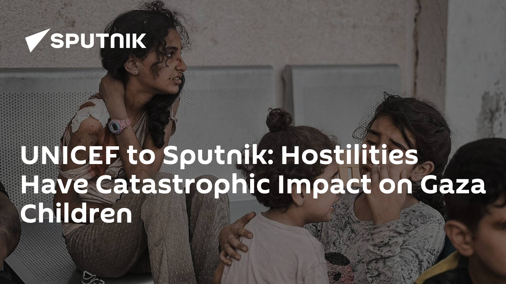 UNICEF to Sputnik: Hostilities Have Catastrophic Impact on Gaza Children
