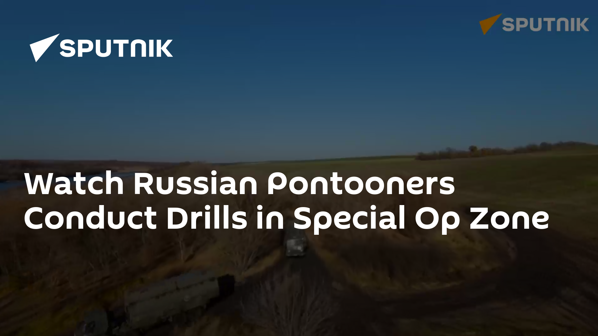 Watch Russian Pontooners Conduct Drills in Special Op Zone