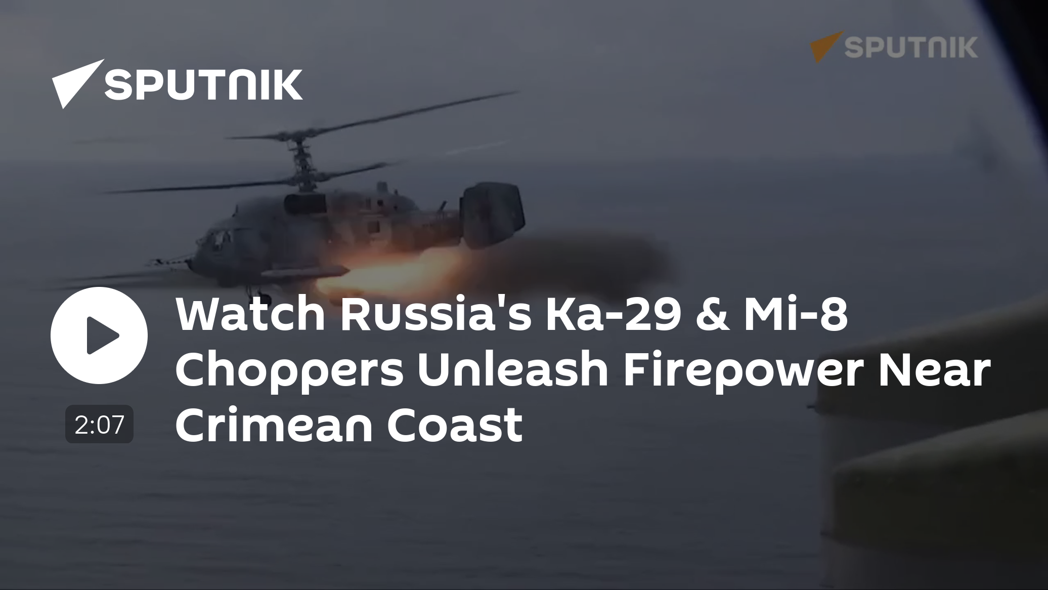 Watch Russia's Ka-29 & Mi-8 Choppers Unleash Firepower Near Crimean Coast - Vimarsana News