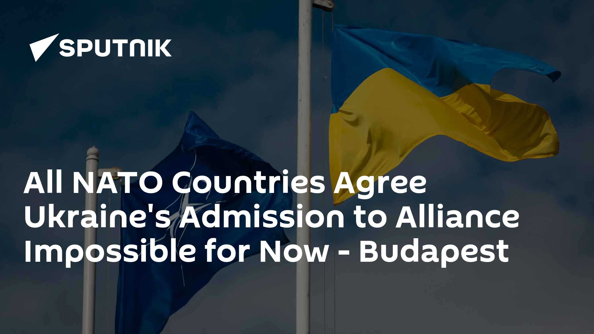 All NATO Countries Agree Ukraine's Admission to Alliance Impossible for Now