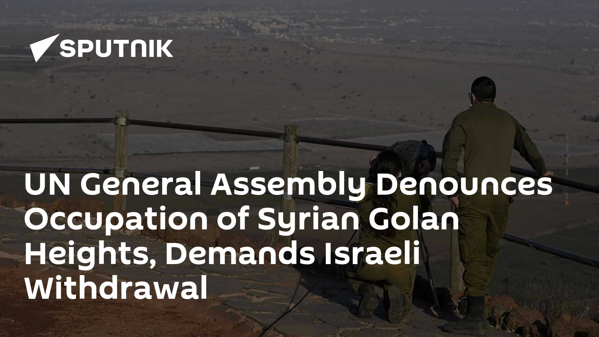 UN General Assembly Renews Demand For Israel To Withdraw From Occupied ...