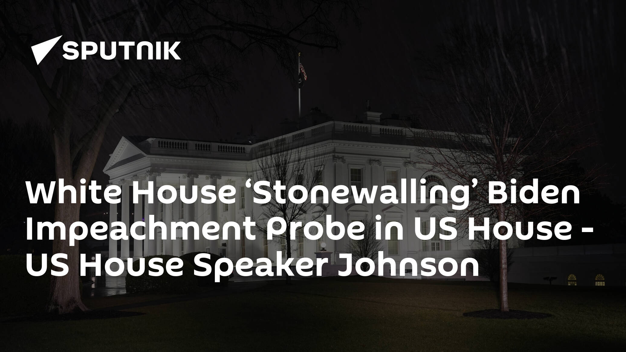 White House ‘Stonewalling’ Biden Impeachment Probe in US House – US House Speaker Johnson