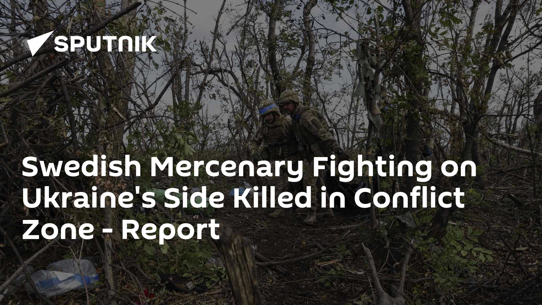 Swedish Mercenary Fighting on Ukraine's Side Killed in Conflict Zone ...