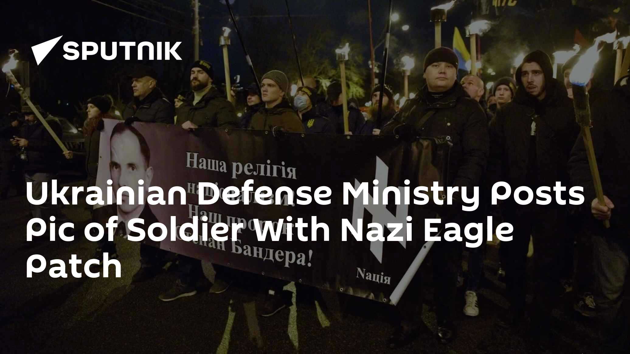 Ukrainian Defense Ministry Posts Soldier Proudly Wearing Nazi Eagle Patch - Vimarsana News