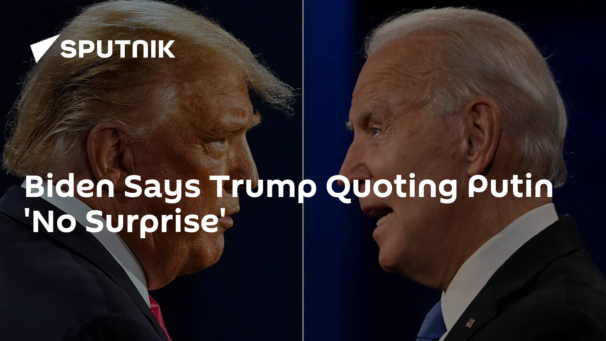 Biden Says Trump Quoting Putin 'No Surprise'