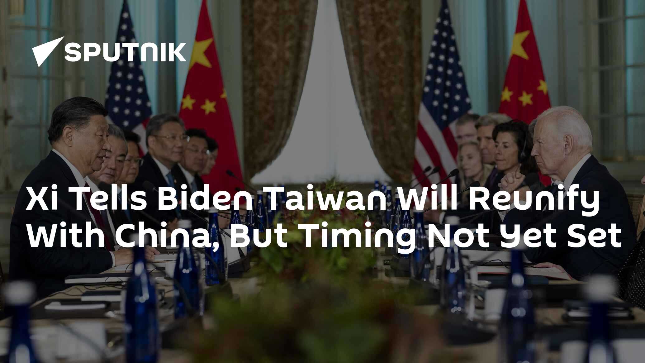 Xi Tells Biden Taiwan Will Reunify With China, But Timing Not Yet Set