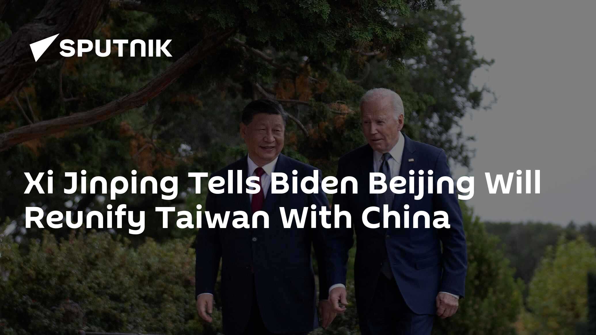 Xi Jinping Tells Biden Beijing Will Reunify Taiwan With China