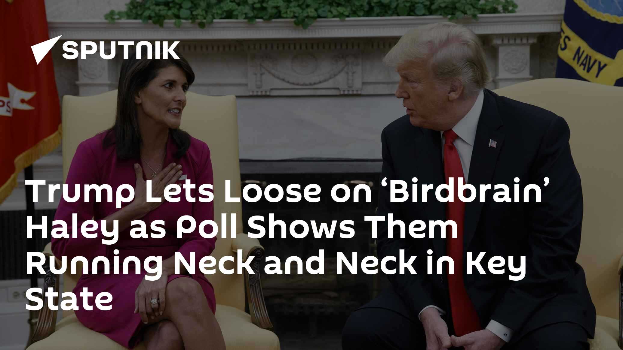 Trump Lets Loose on 'Birdbrain' Haley as Poll Shows Them Running Neck and Neck in Key State - Vimarsana News