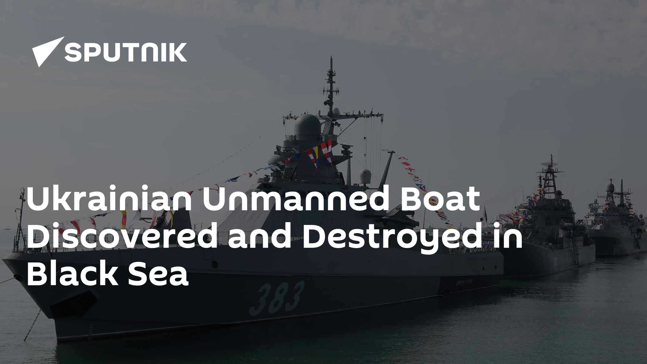 Ukrainian Unmanned Boat Discovered and Destroyed in Black Sea