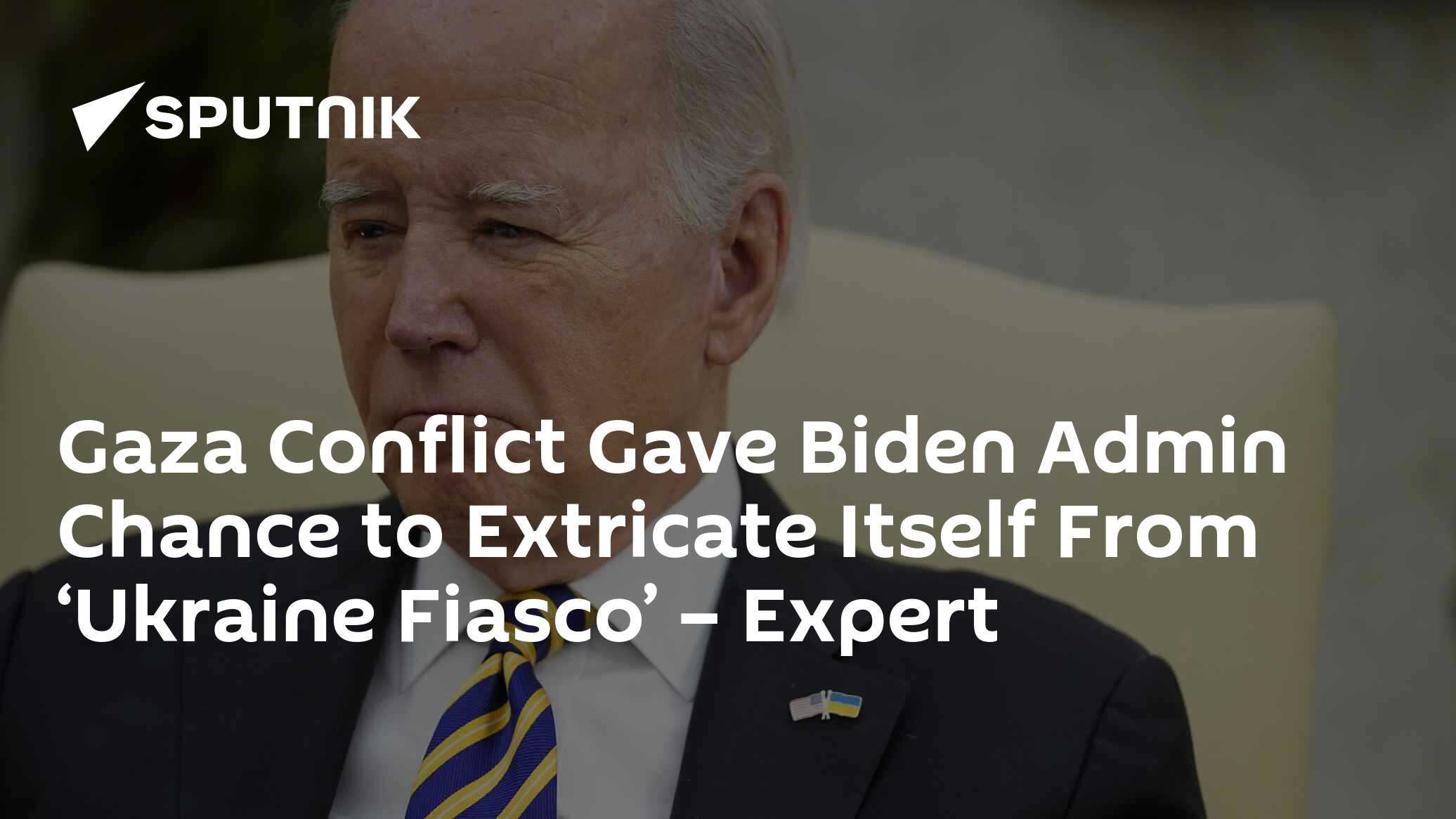 Gaza Conflict Gave Biden Admin Chance to Extricate Itself From 'Ukraine Fiasco' – Expert - Vimarsana News