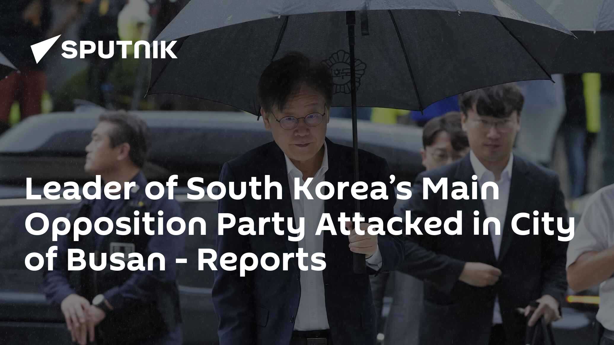 Leader Of South Korea’s Main Opposition Party Attacked In City Of Busan ...