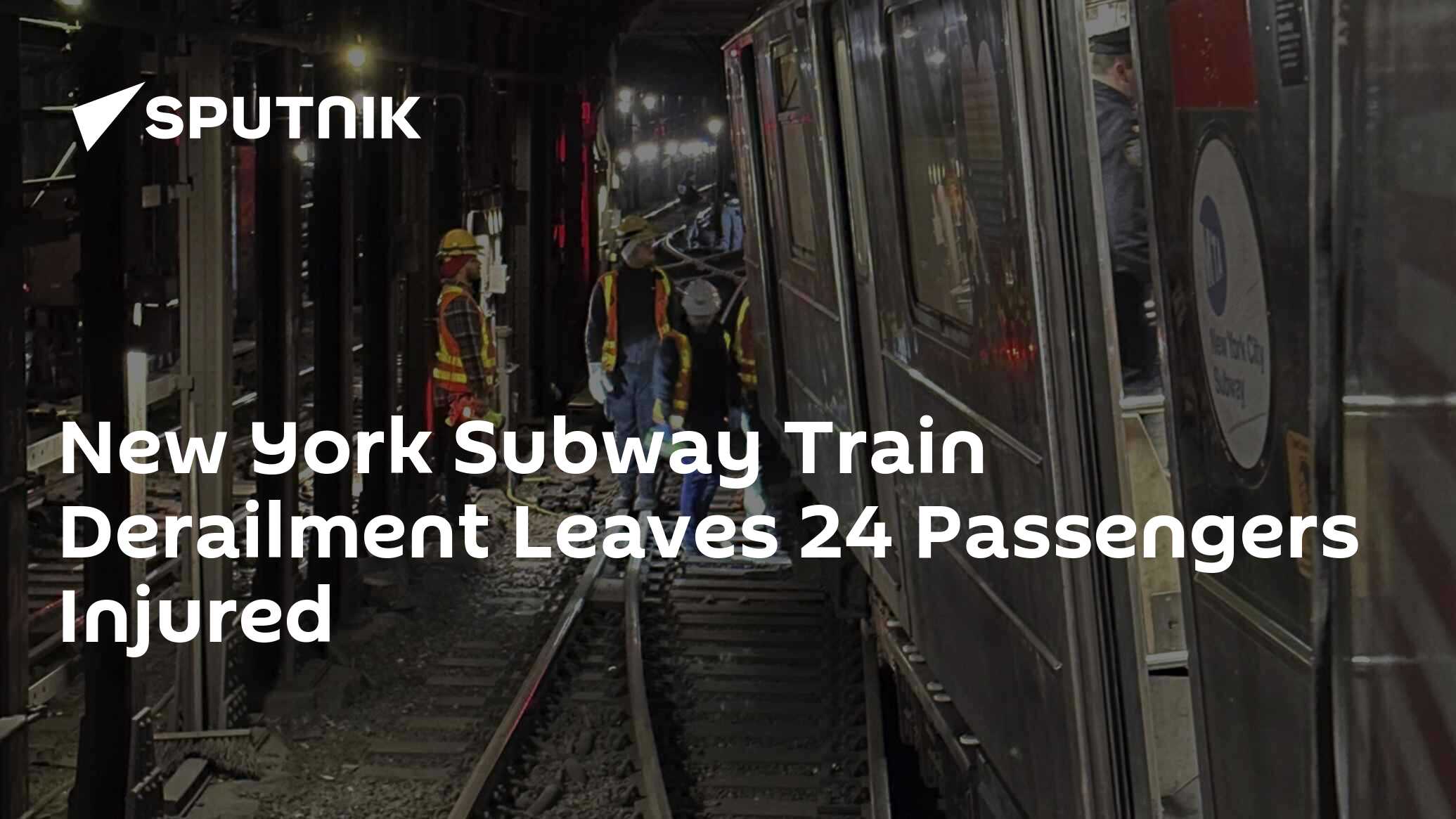 New York Subway Train Derailment Leaves 24 Passengers Injured