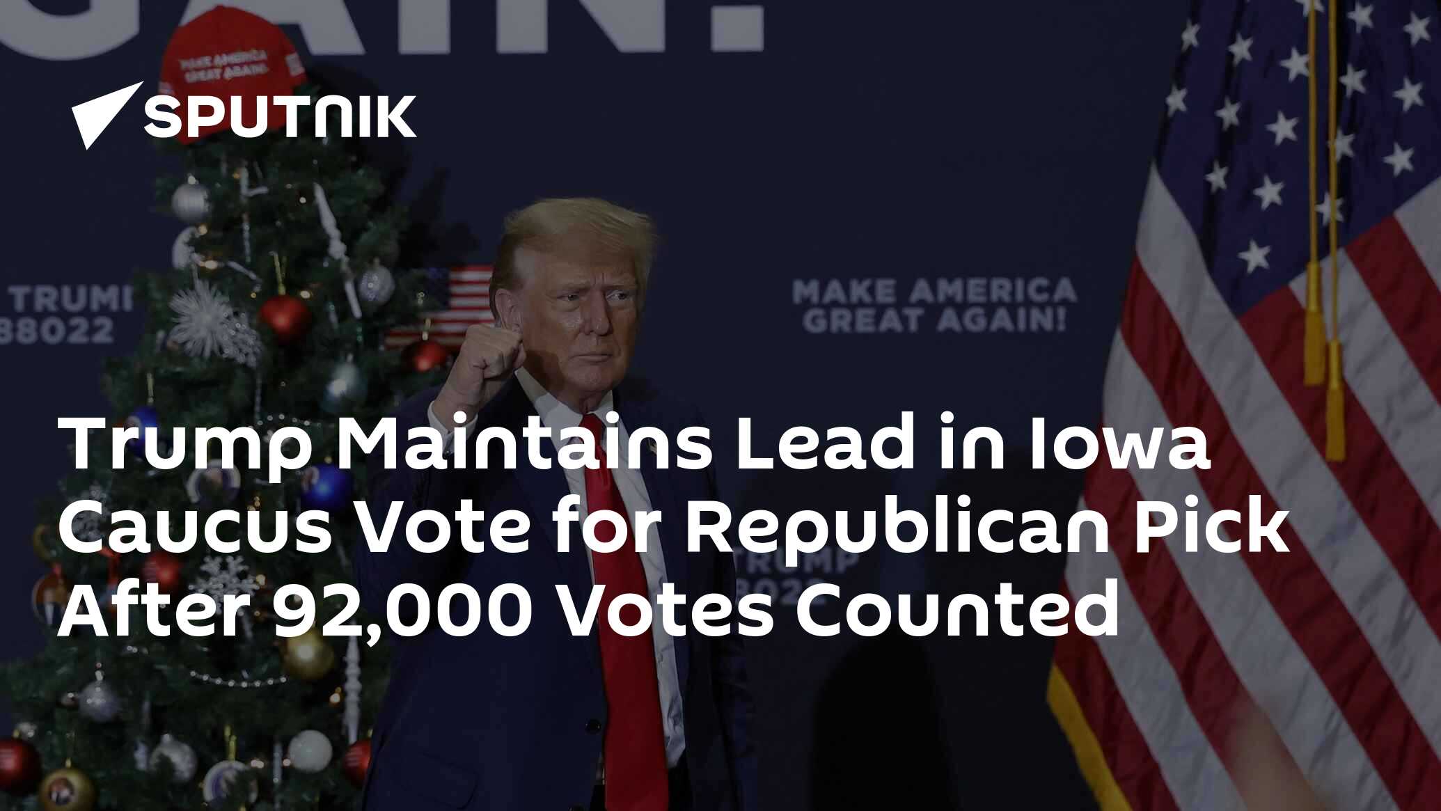 Trump Maintains Lead In Iowa Caucus Vote For Republican Pick After ...