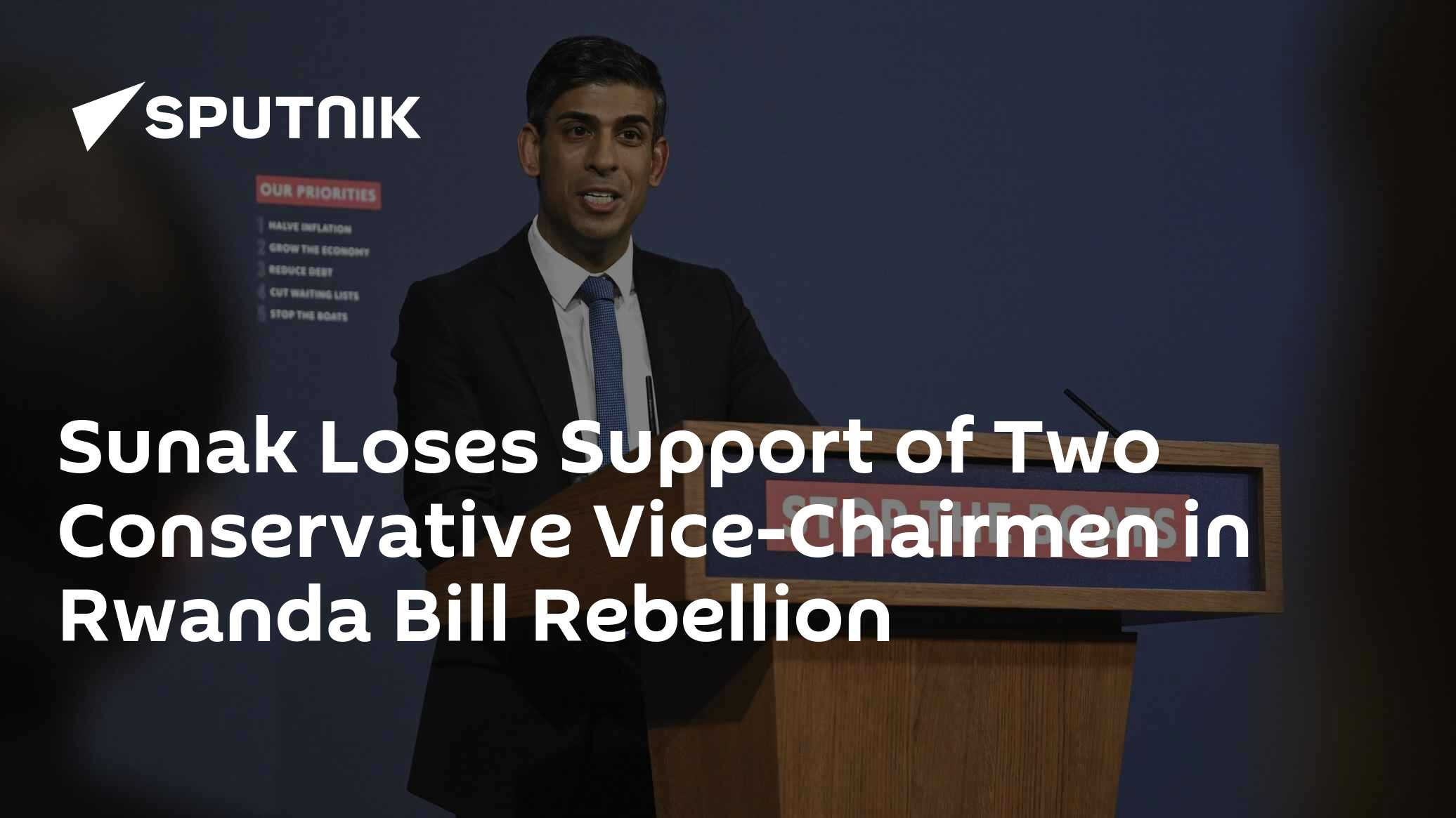 Sunak Loses the Support of Two Conservative Vice-Chairmen in Rwanda Bill - Vimarsana News