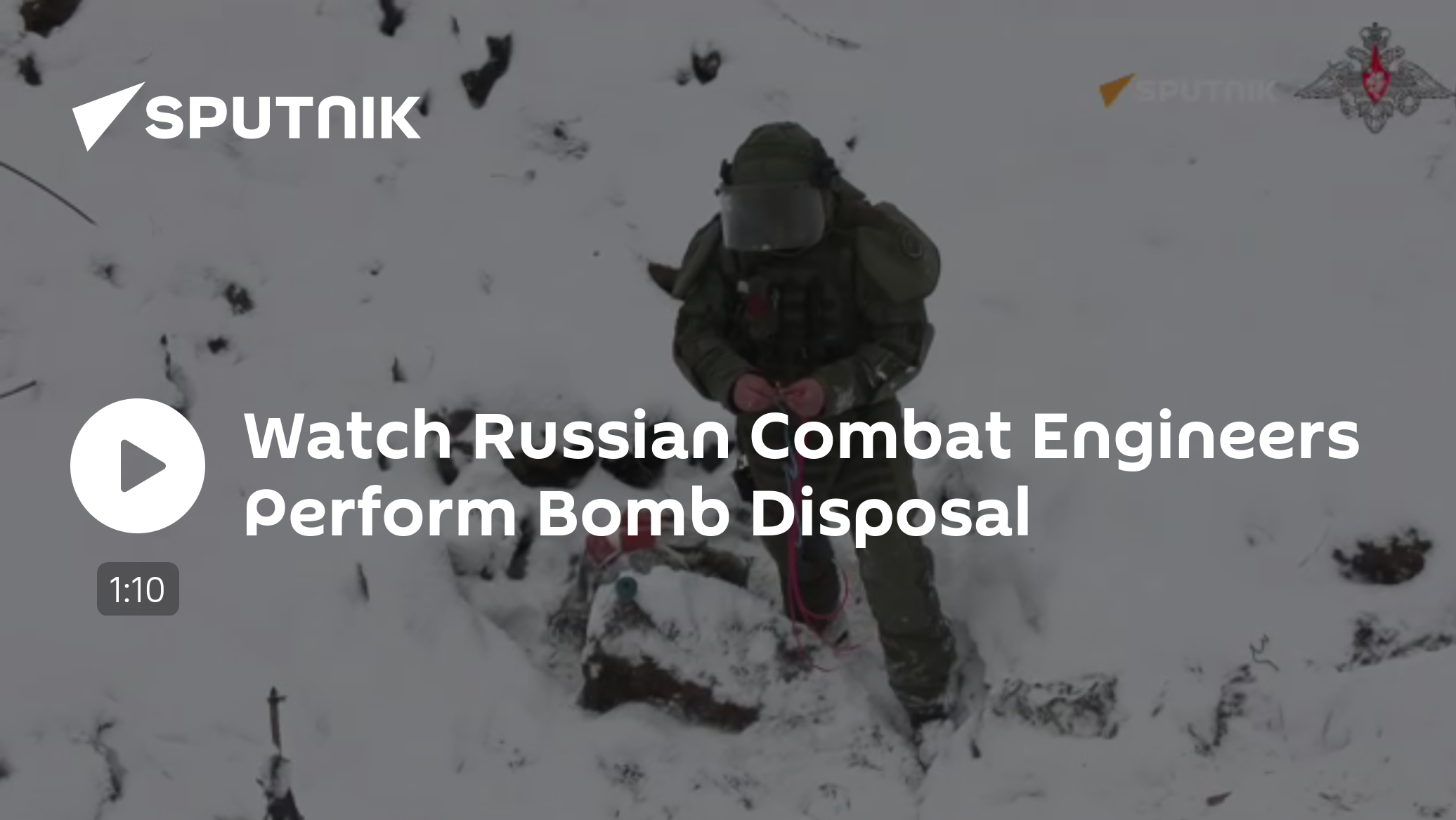 Watch Russian Combat Engineers Perform Bomb Disposal - Vimarsana News
