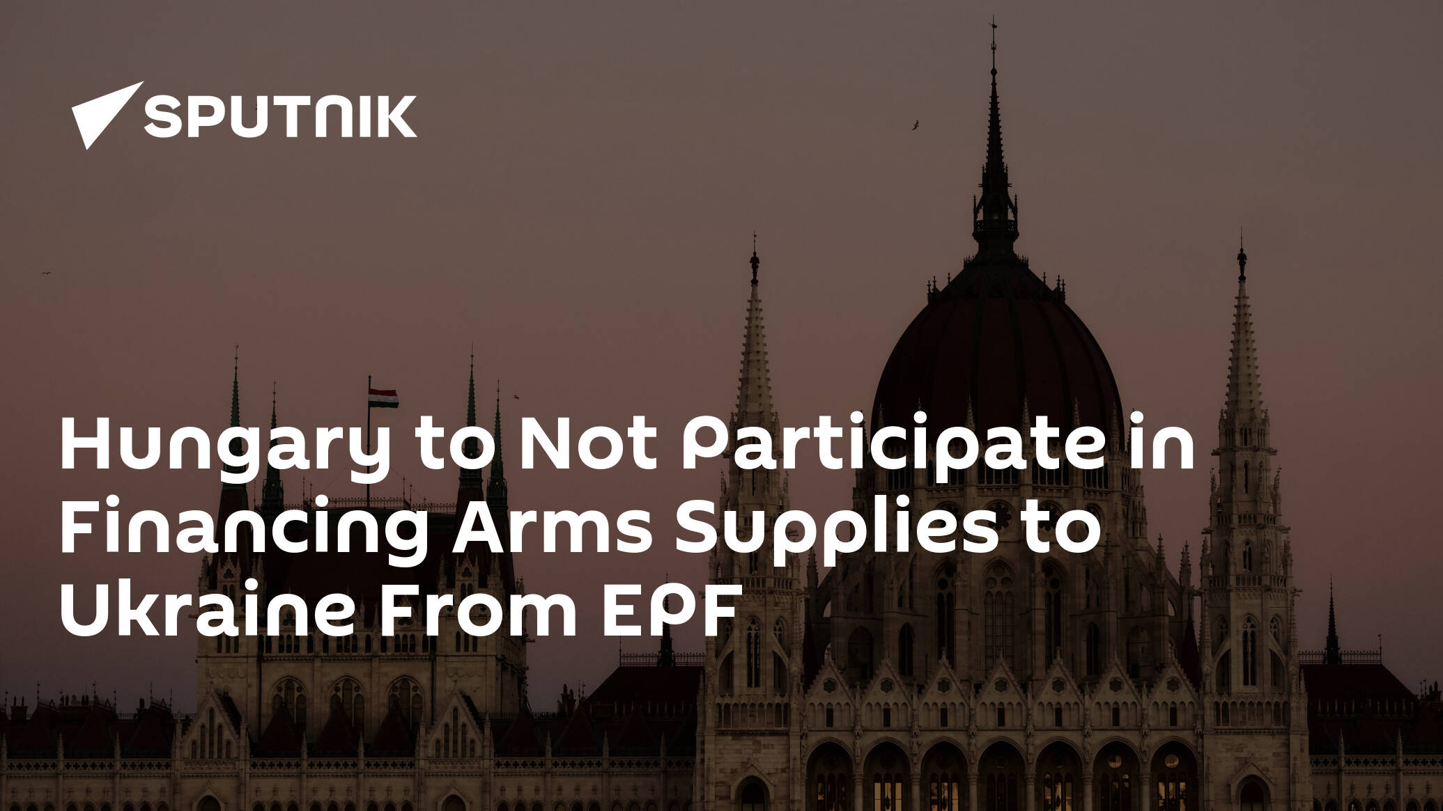 Hungary to Not Participate in Financing Arms Supplies to Ukraine From EPF