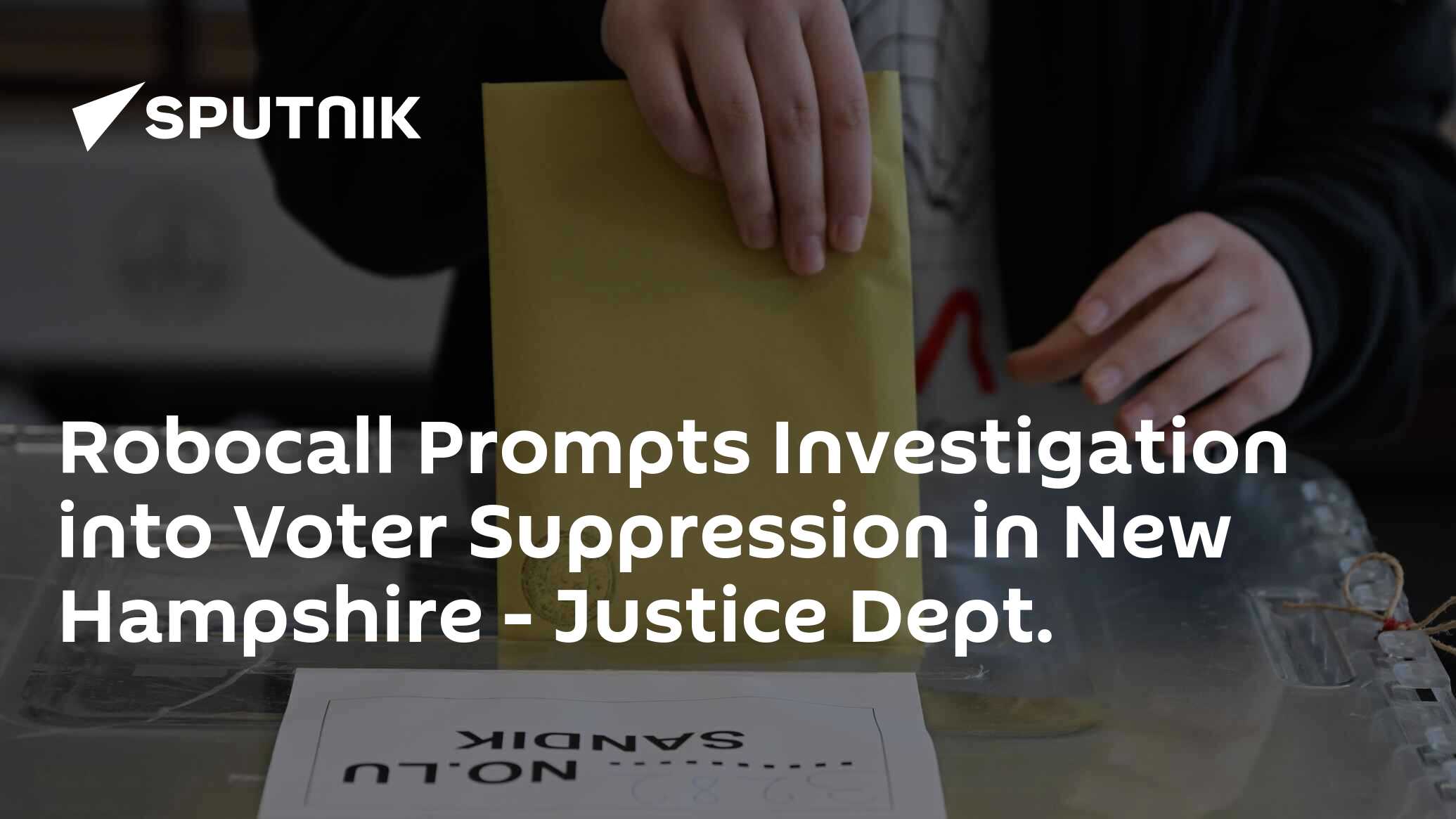 Robocall Prompts Investigation Into Voter Suppression In New Hampshire ...