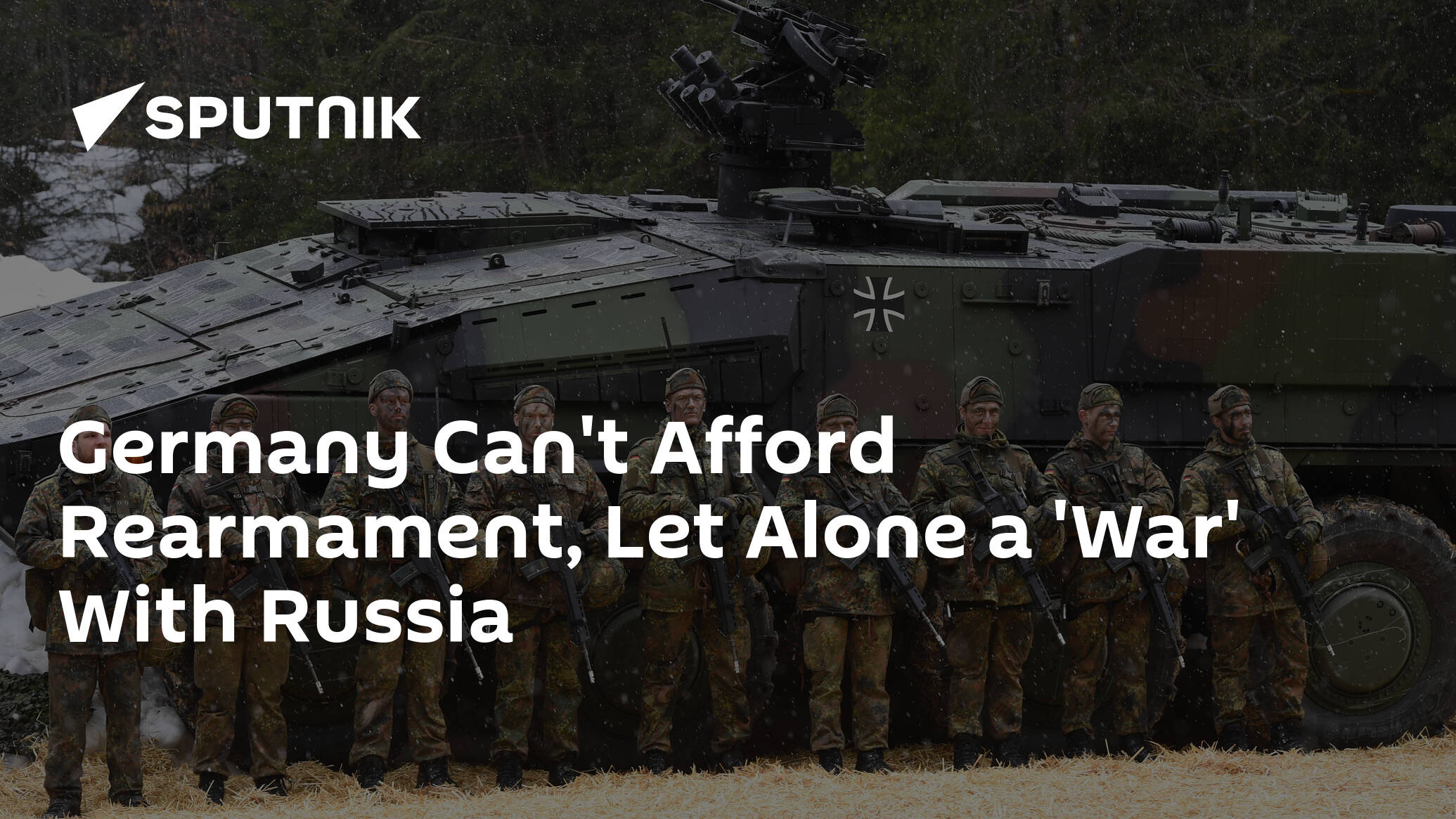 Germany Can't Afford Rearmament, Let Alone a 'War' With Russia 23.01.