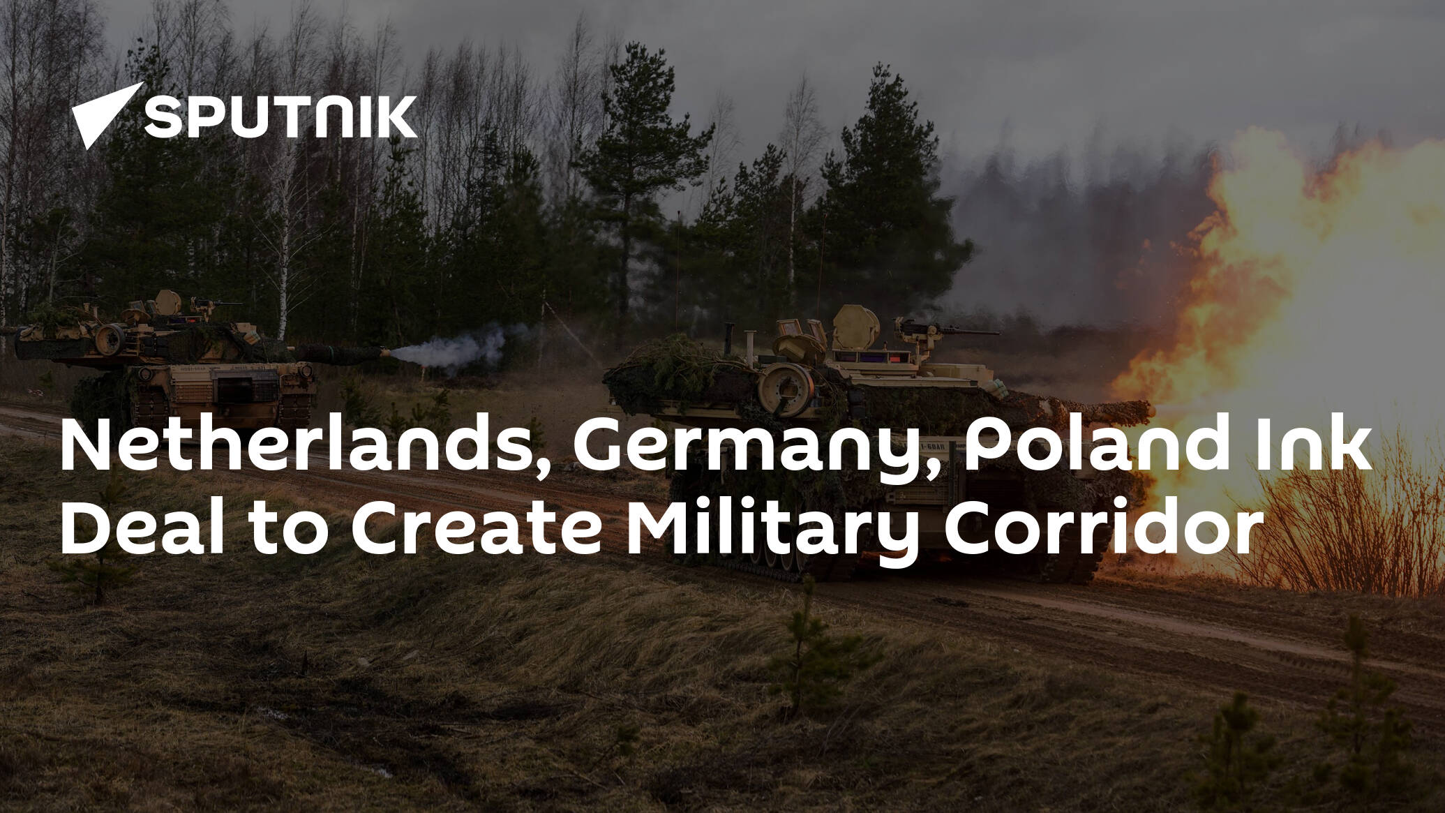 Netherlands, Germany, Poland Sign Declaration to Create Military Corridor