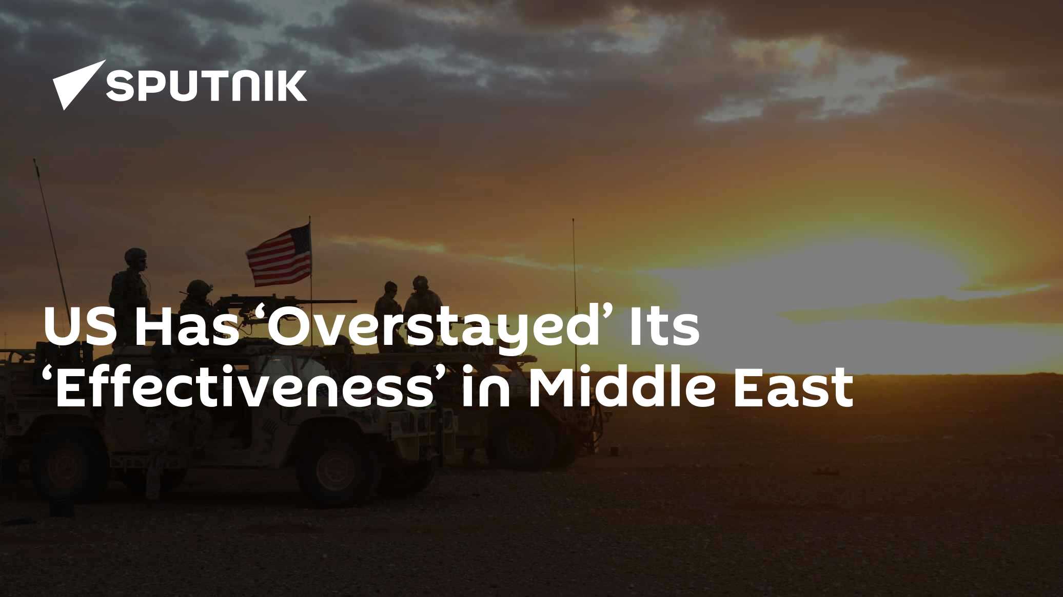 US Needs New Approach in Middle East - Vimarsana News