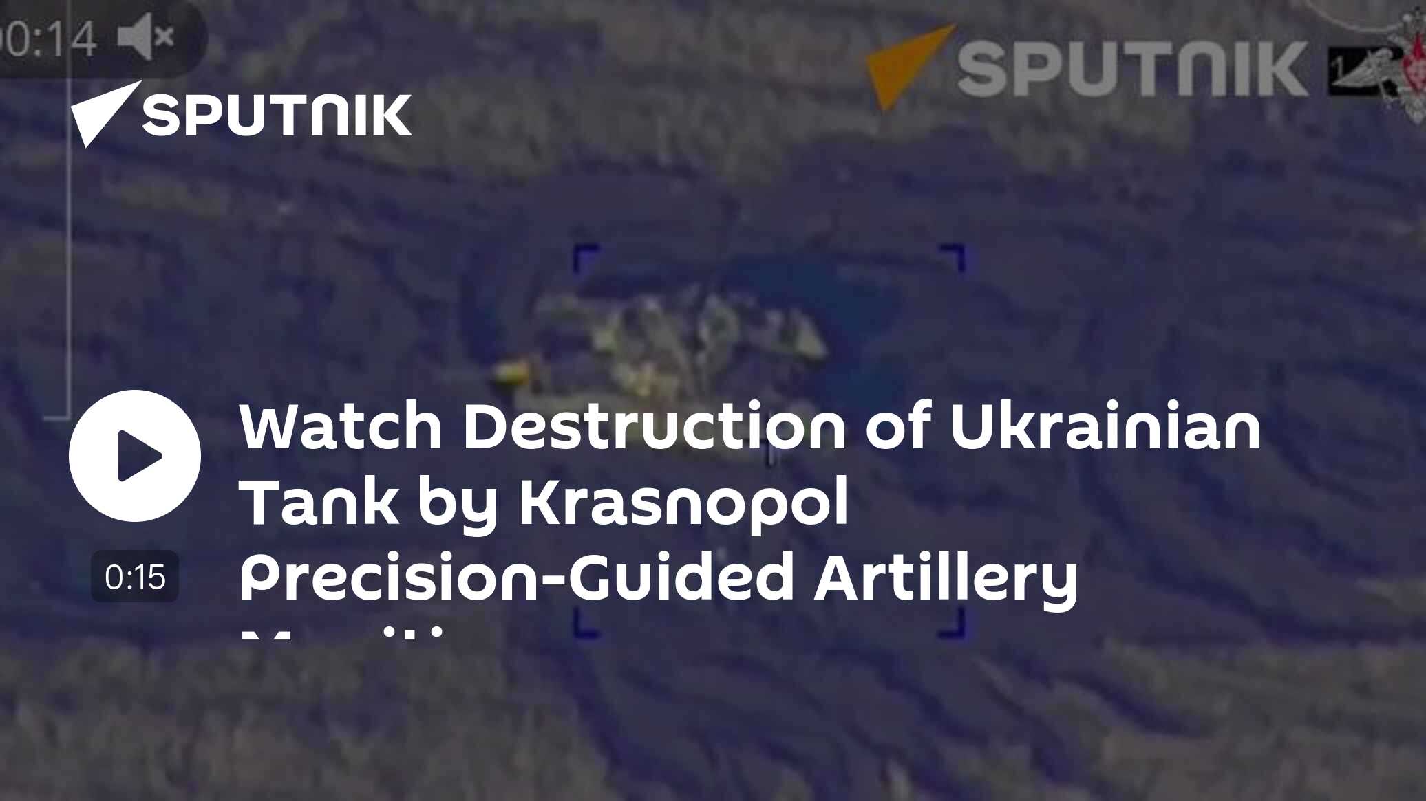 Watch Destruction of Ukrainian Armed Forces Tank by Krasnopol Precision-Guided Artillery Munition - Vimarsana News