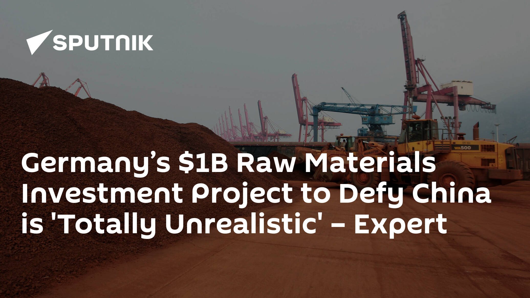 Germany’s B Raw Materials Investment Project to Defy China is 'Totally Unrealistic' – Expert