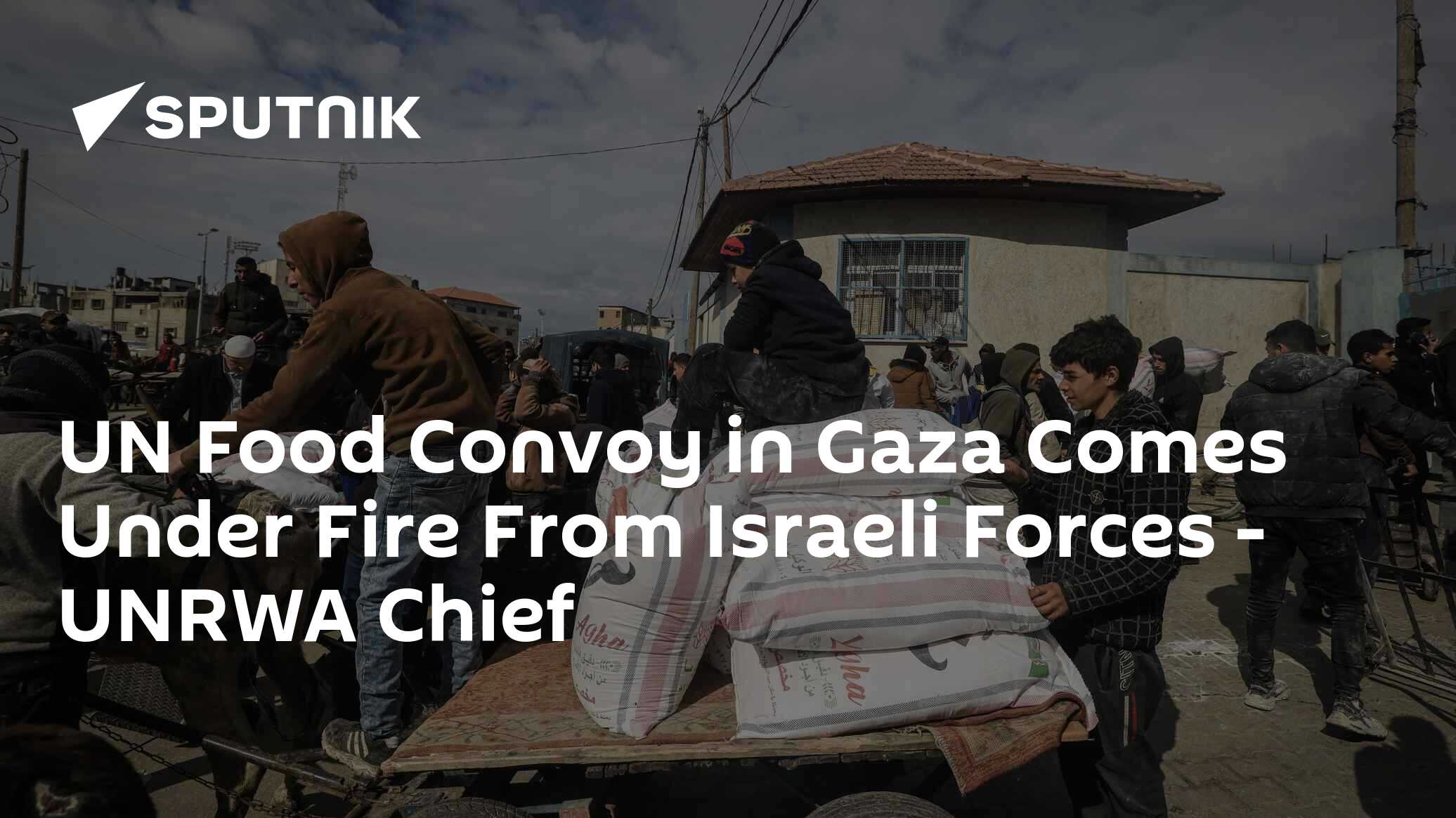 UN Food Convoy In Gaza Comes Under Fire From Israeli Forces - UNRWA Head