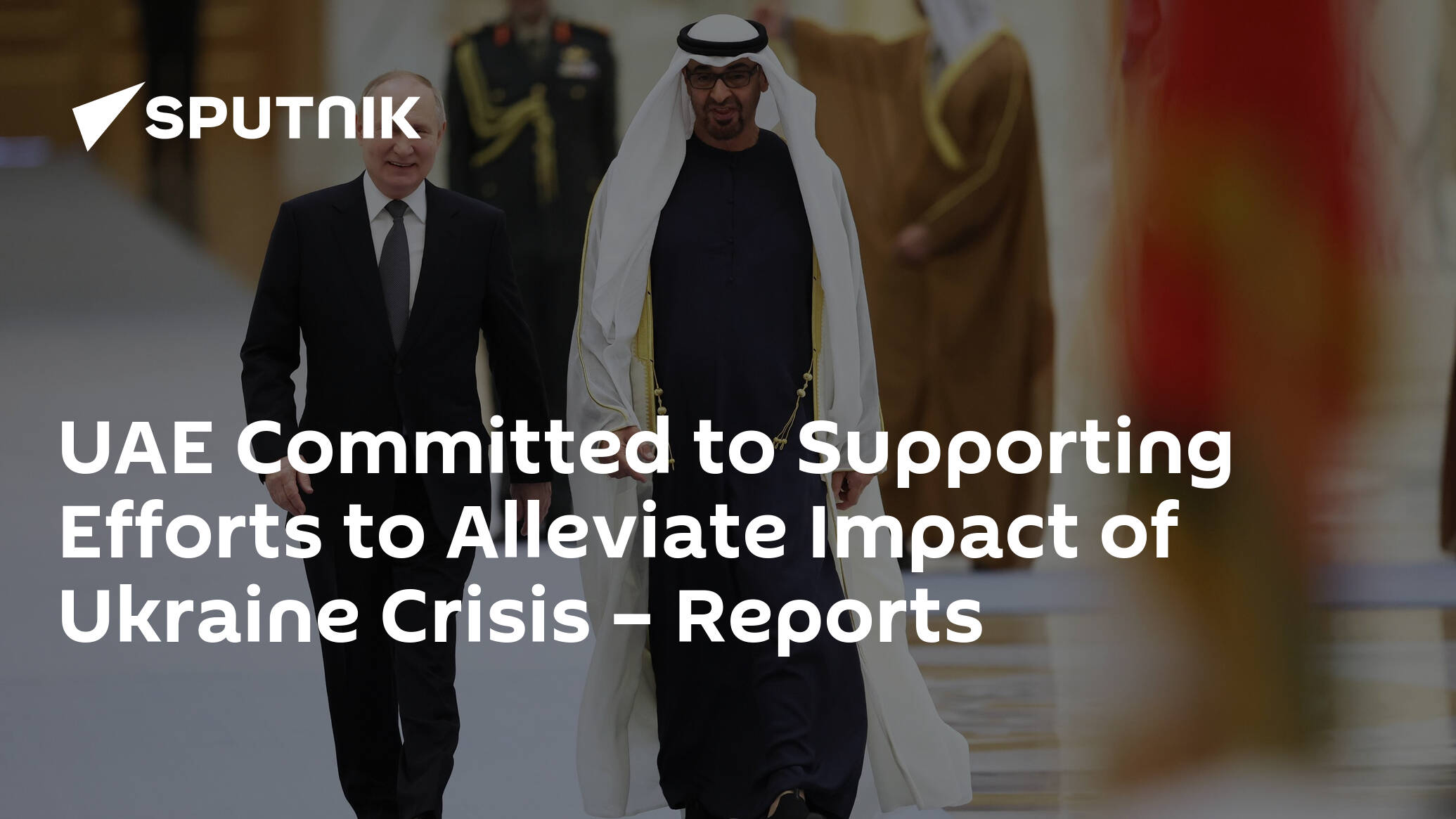 UAE Committed to Supporting Efforts to Alleviate Impact of Ukraine Crisis – Reports