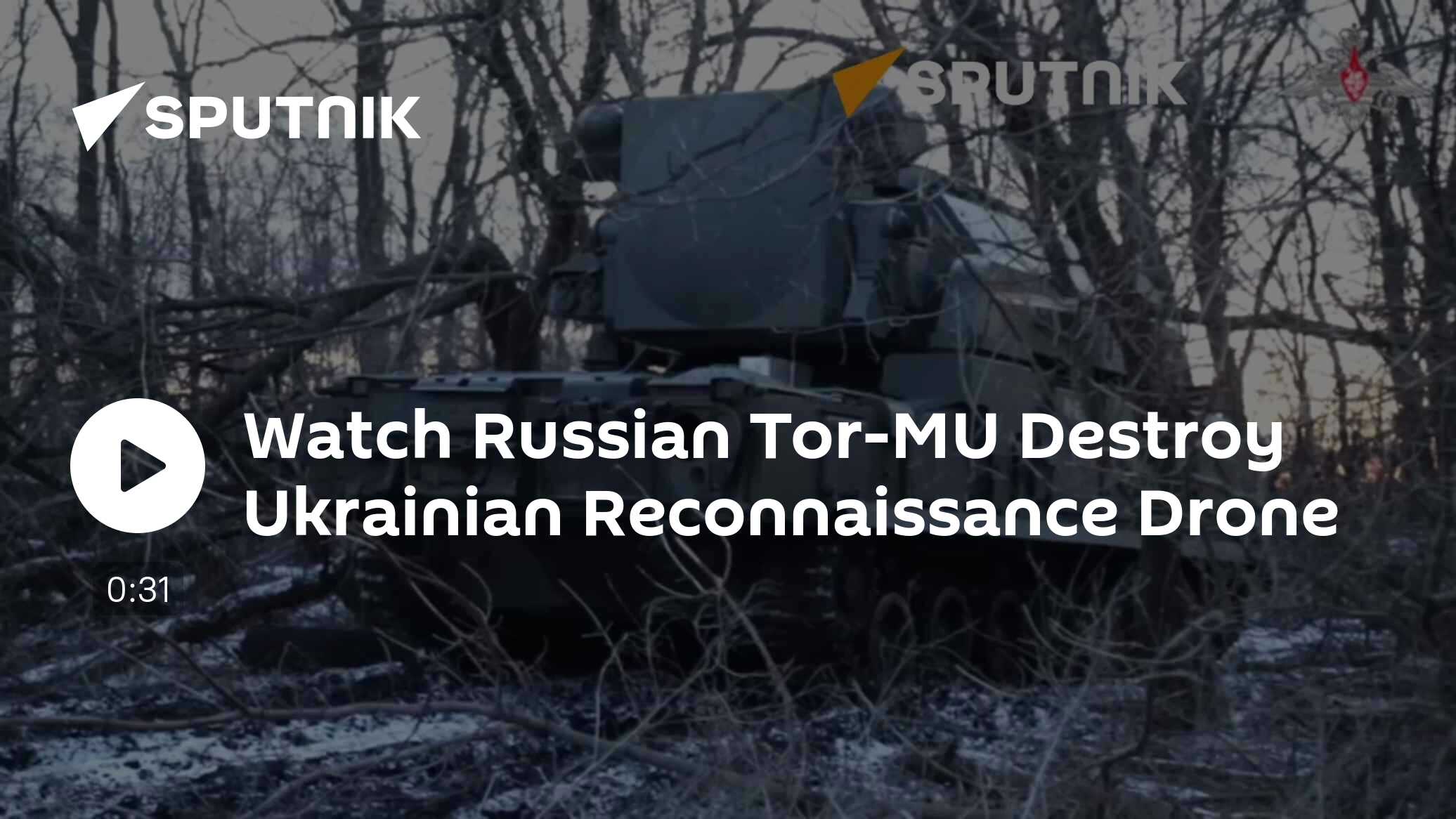 Watch Russian Tor-MU Destroys Ukrainian Reconnaissance Drone - Vimarsana News