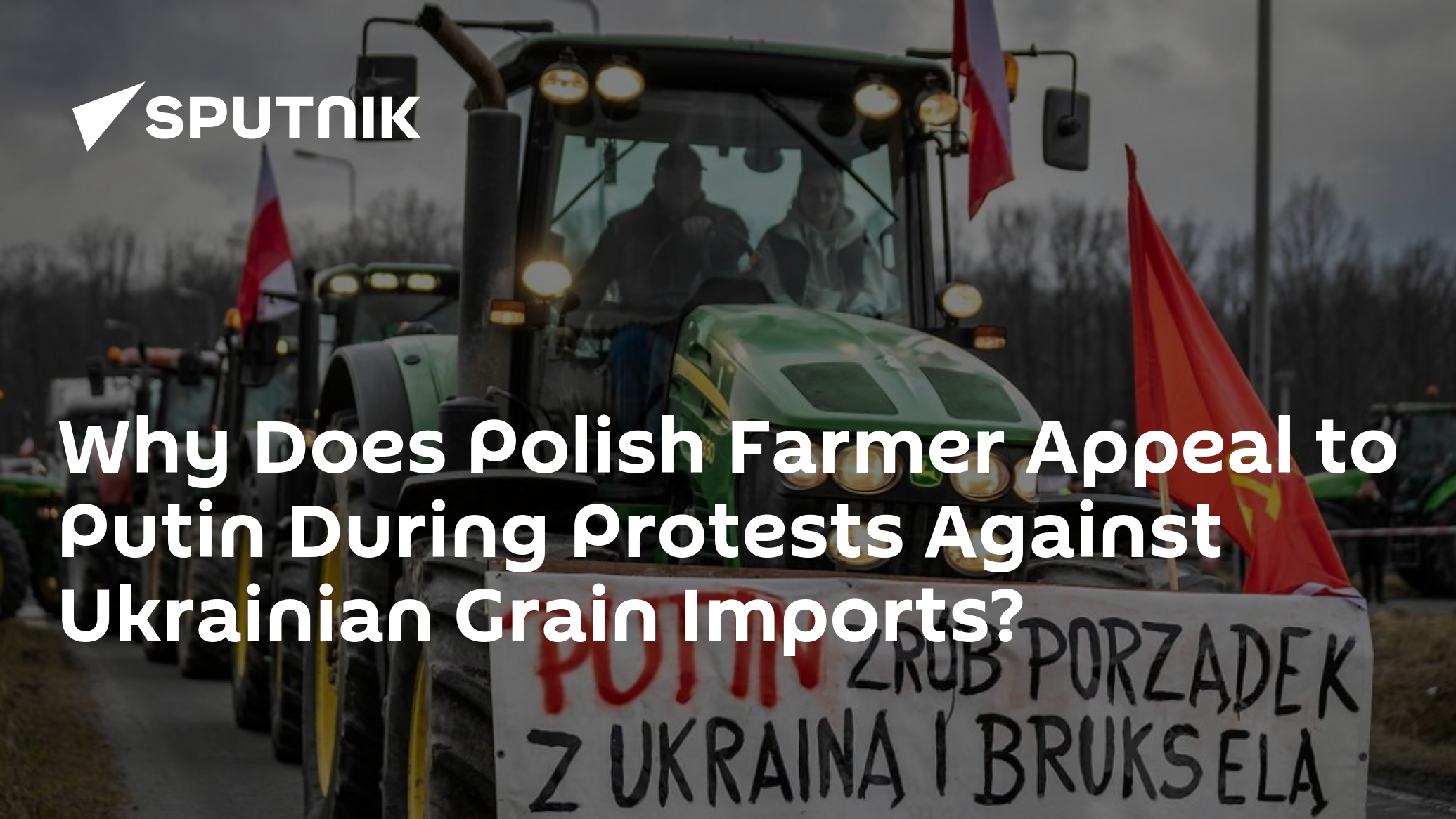 Why Does Polish Farmer Appeal to Putin During Protests Against Ukrainian Grain Imports?
