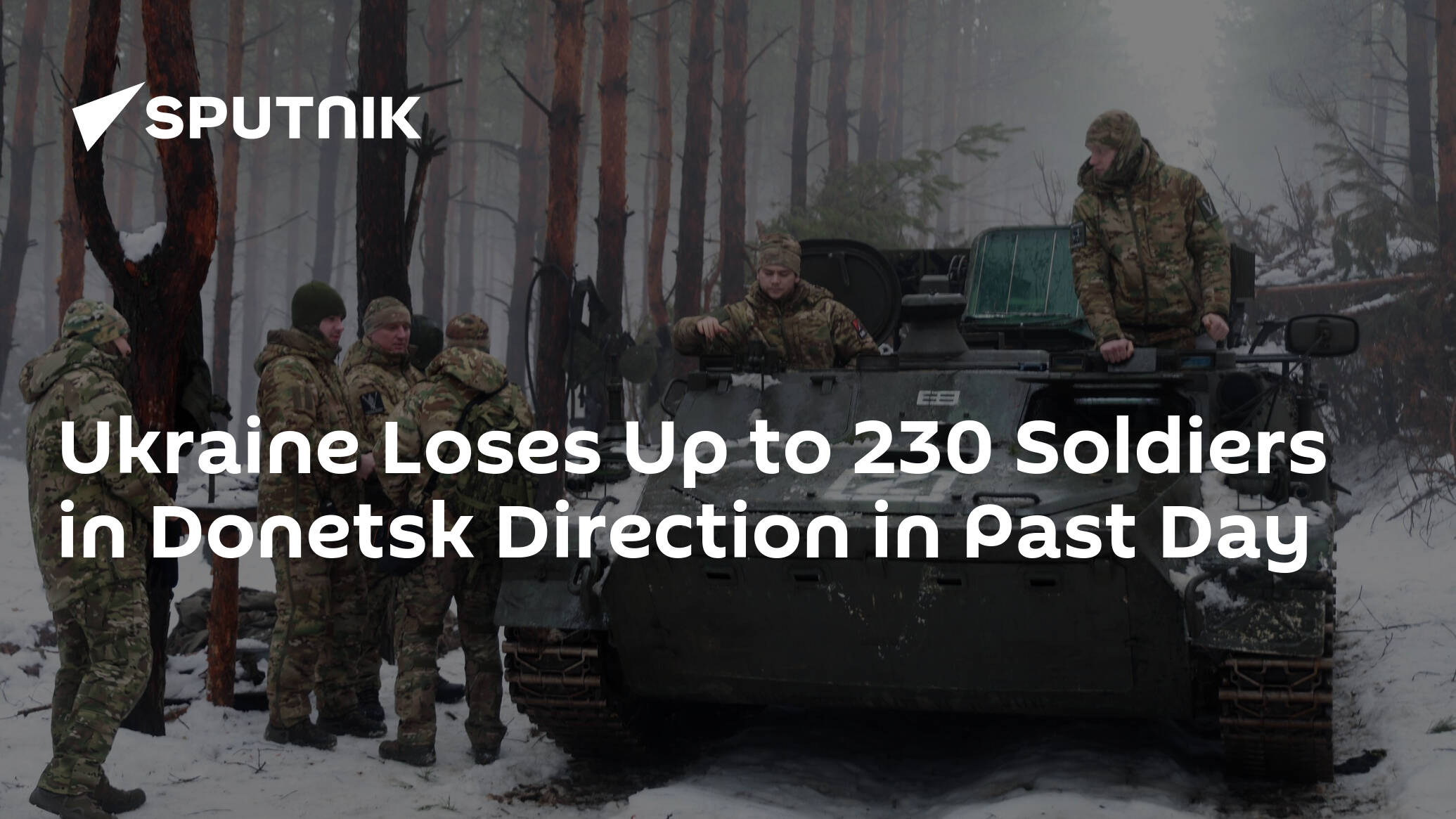 Ukraine Loses Up to 230 Soldiers in Donetsk Direction in Past Day