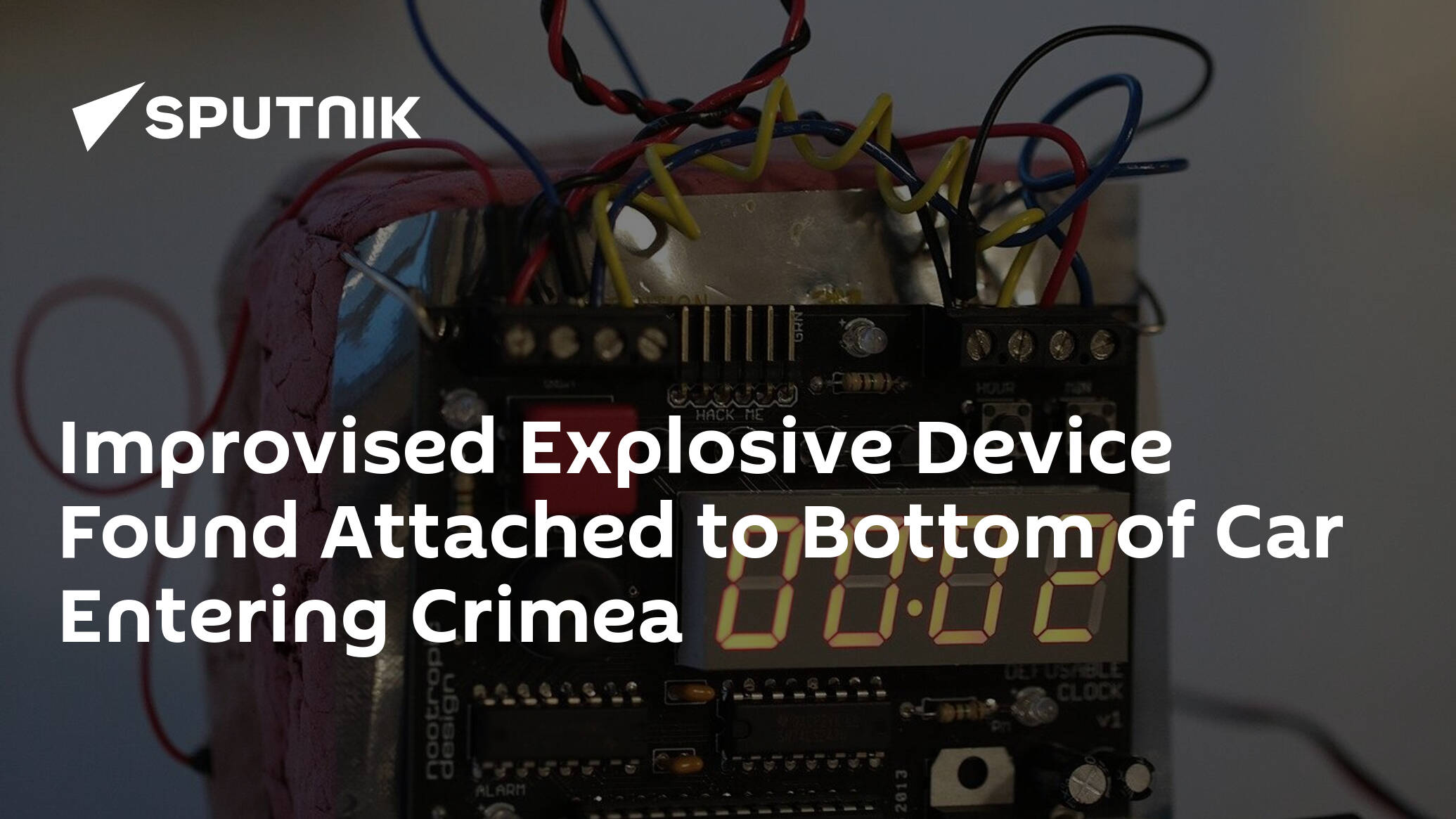 Improvised Explosive Device Found Attached to Bottom of Car Entering Crimea From North