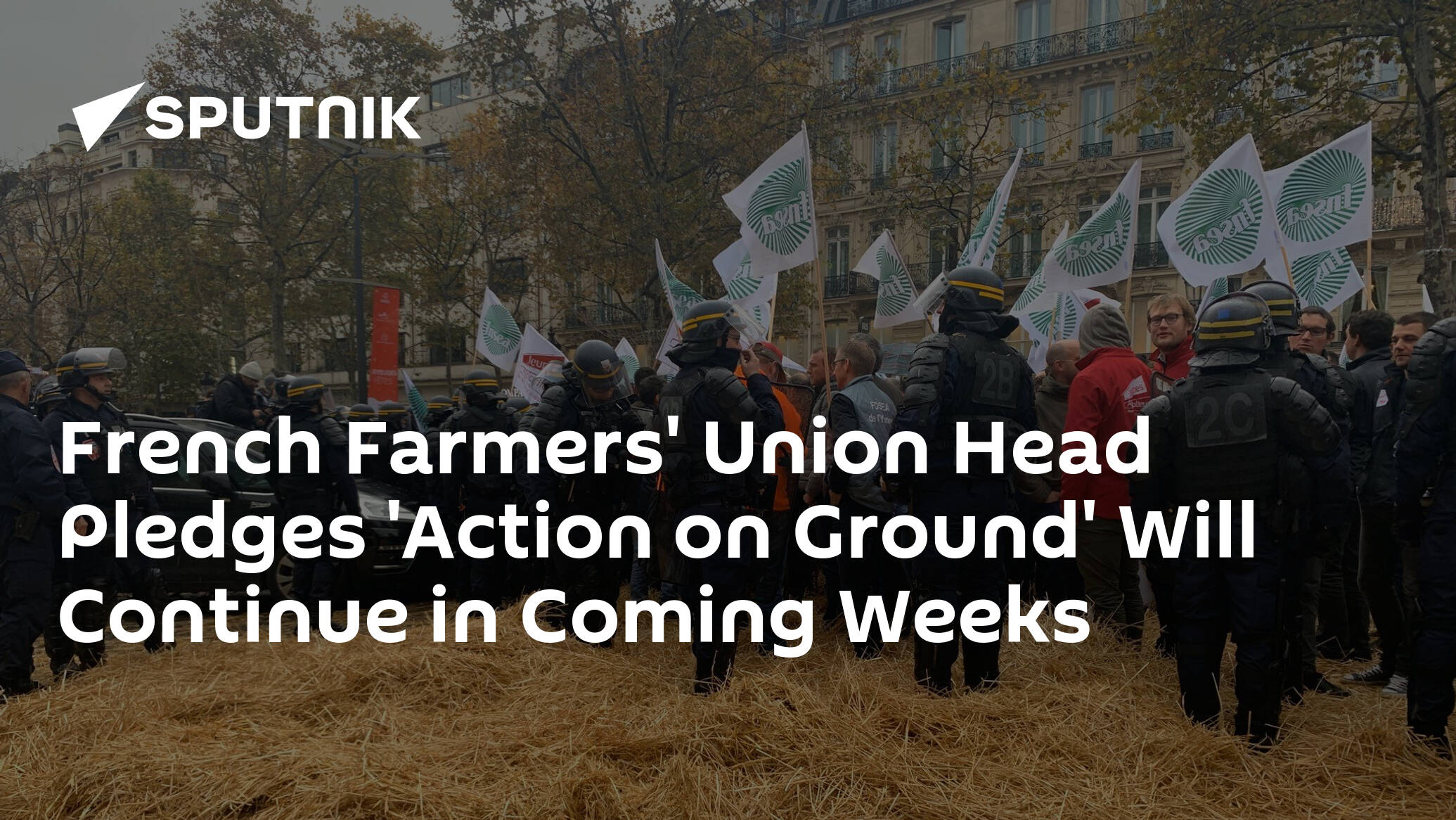 French Farmers' Union Head Pledges 'Action on Ground' Will Continue in Coming Weeks
