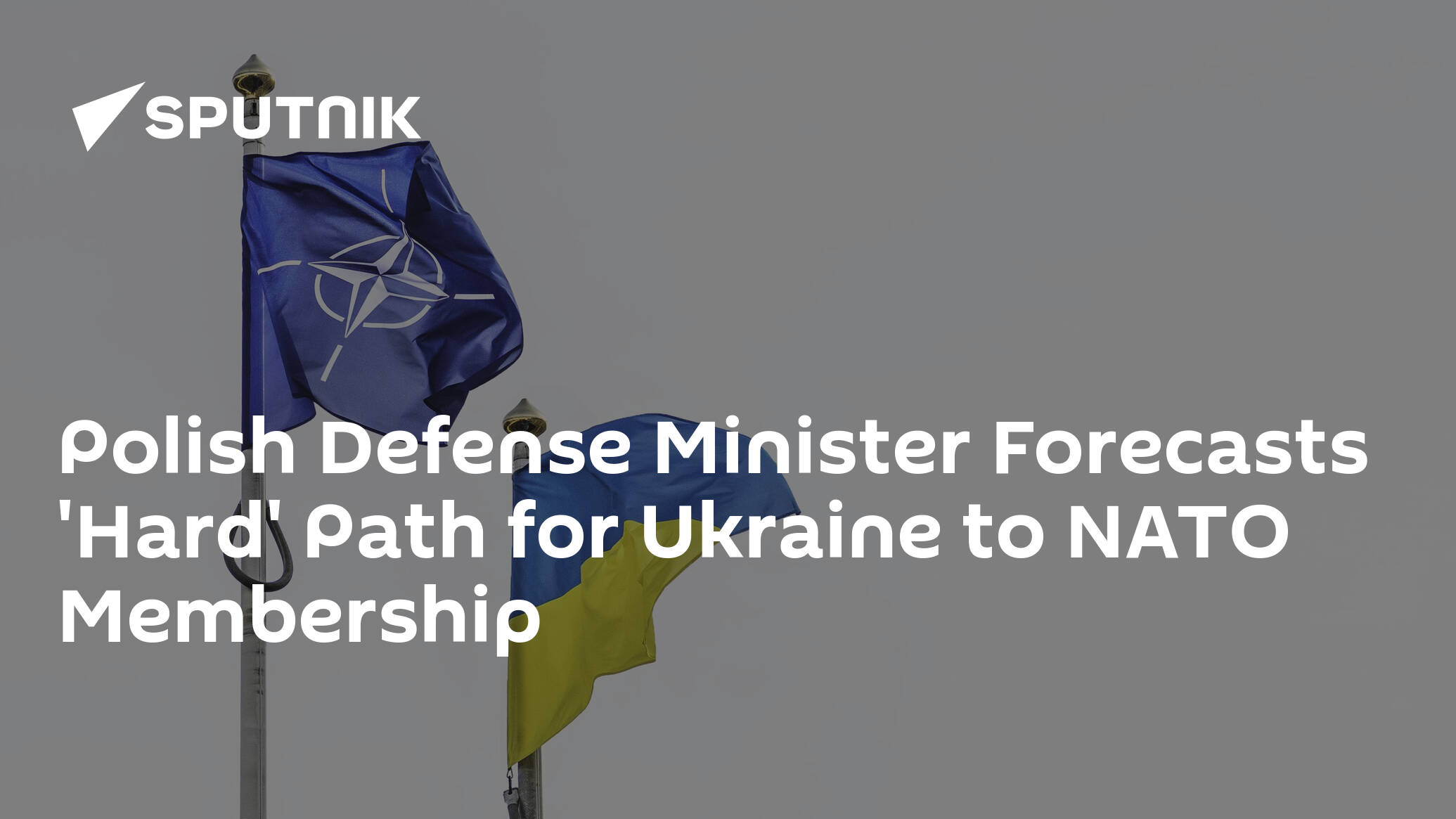 Polish Defense Minister Forecasts 'Hard' Path for Ukraine to NATO Membership