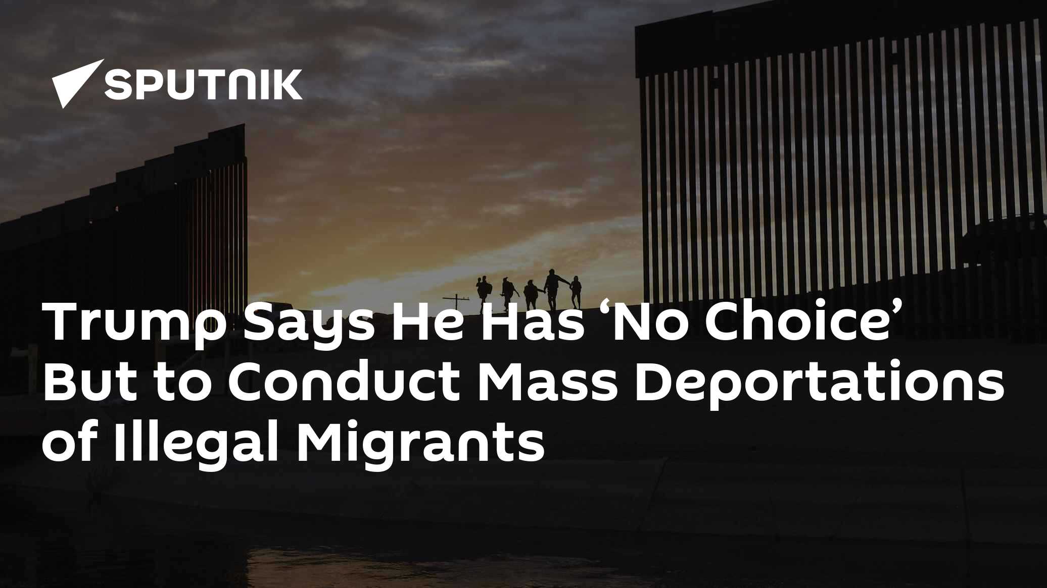 Trump Says He Has 'No Choice' But to Conduct Mass Deportations of Illegal Migrants - Vimarsana News