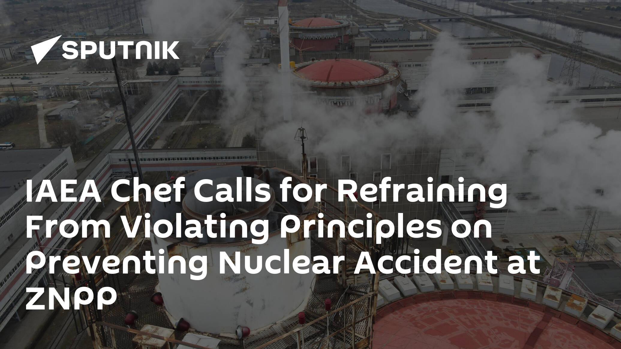 IAEA Chef Calls for Refraining From Violating Principles on Preventing Nuclear Accident at ZNPP