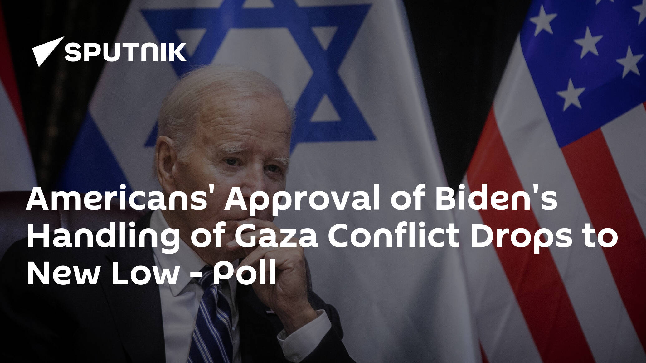Americans' Approval of Biden's Handling of Gaza Conflict Drops to New Low – Poll